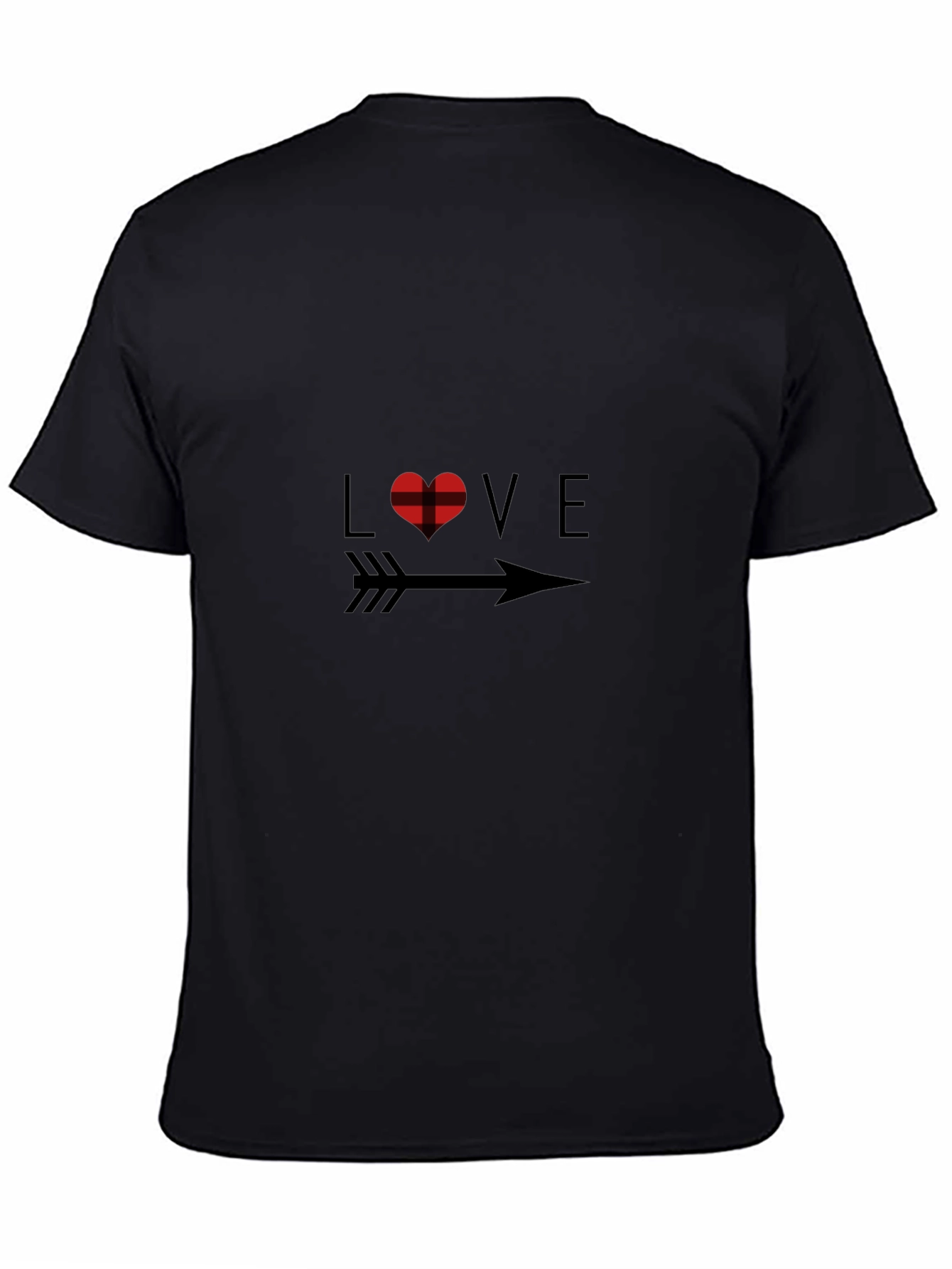Love Arrow Graphic Black T-Shirt