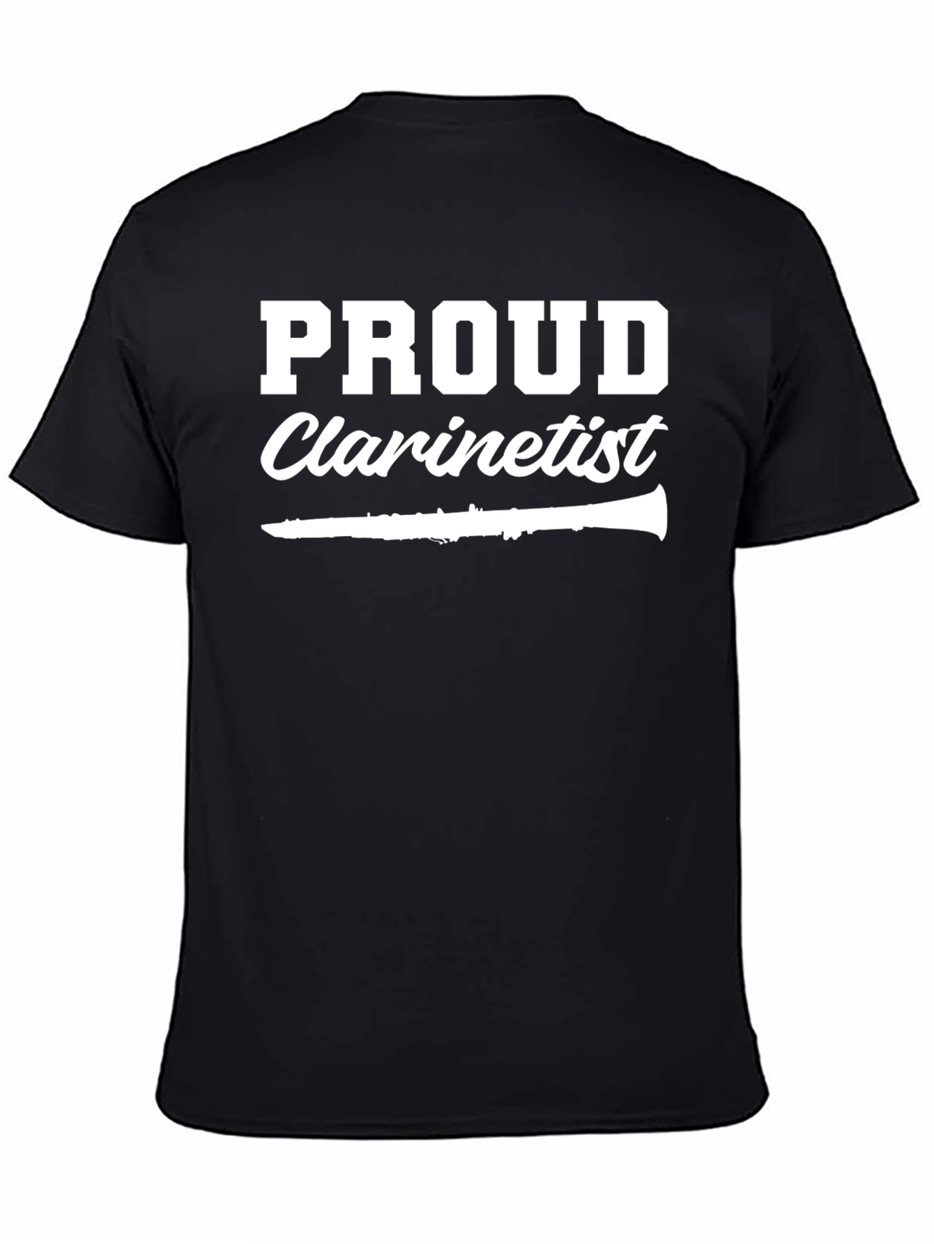 Proud Clarinetist Black T-Shirt Musician Gift