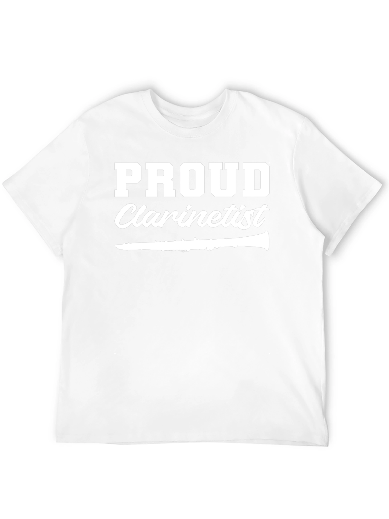 Proud Clarinetist Black T-Shirt Musician Gift