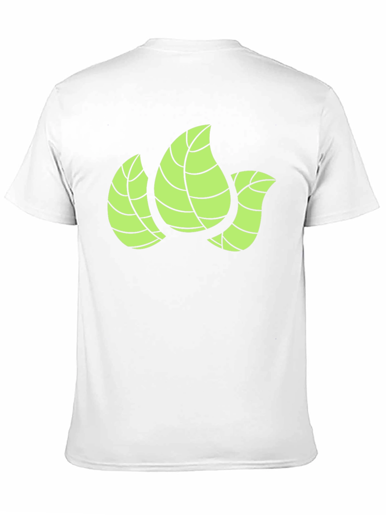 Leaf Design Black T-Shirt