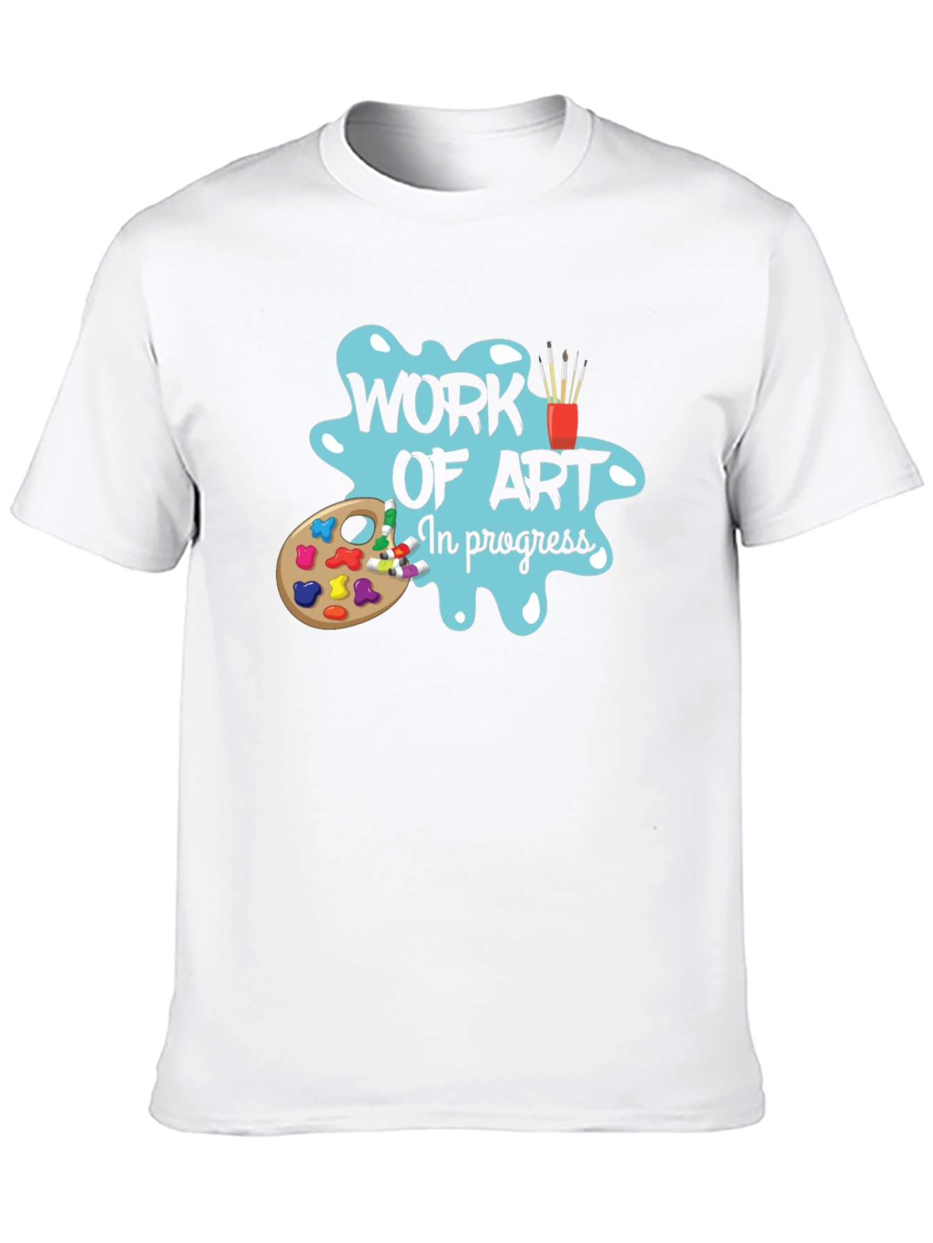 Work of Art In Progress Black T-Shirt