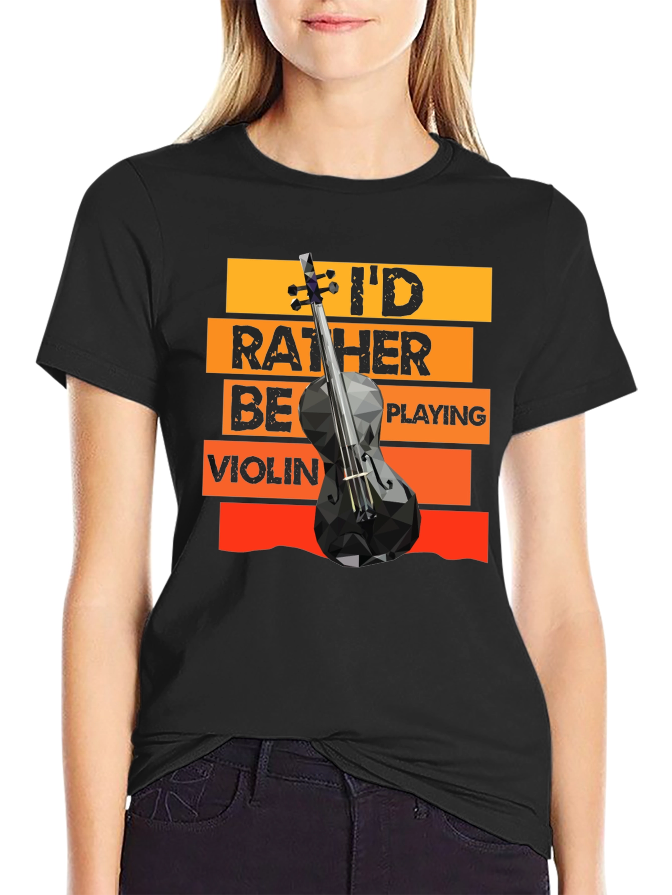 Id Rather Be Playing Violin T-Shirt