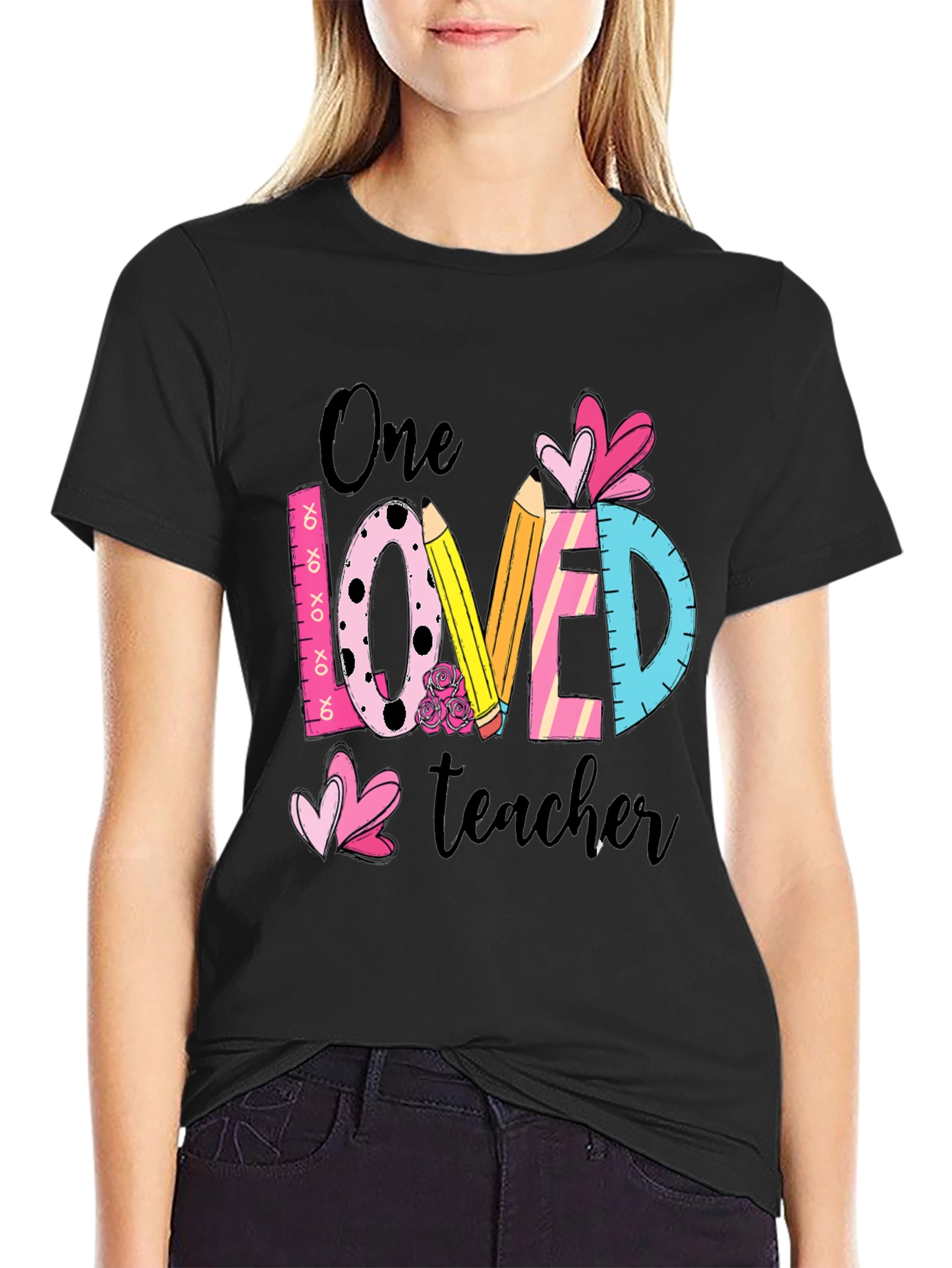 One Loved Teacher T-Shirt Teacher Appreciation Gift