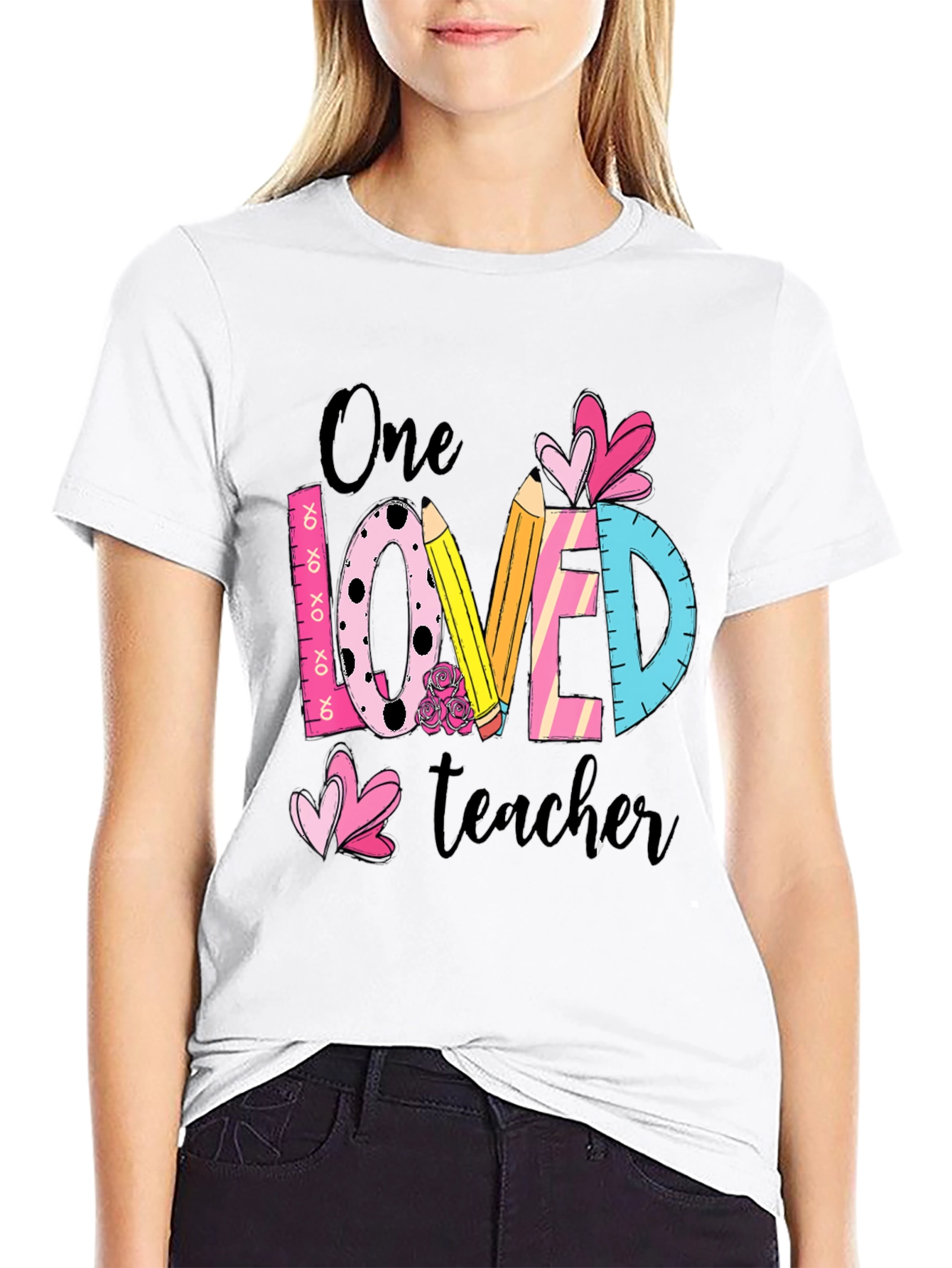 One Loved Teacher T-Shirt Teacher Appreciation Gift