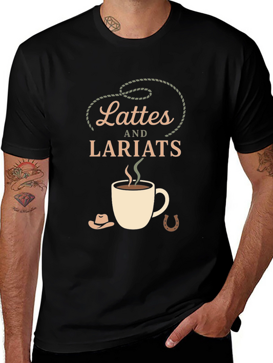Latte & Lariat Graphic Tee - Western Style Comfort