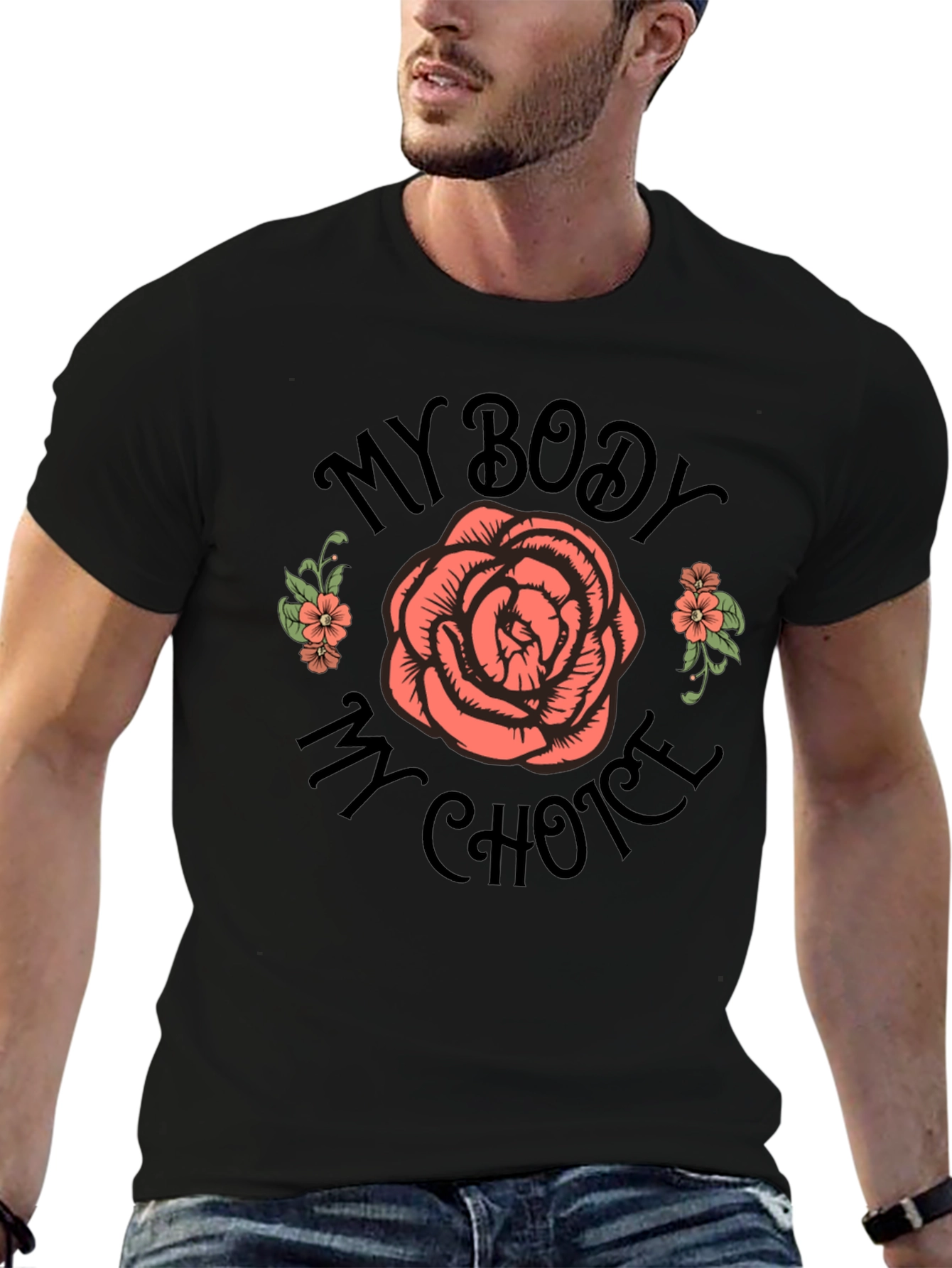 My Body My Choice Rose Graphic Tee