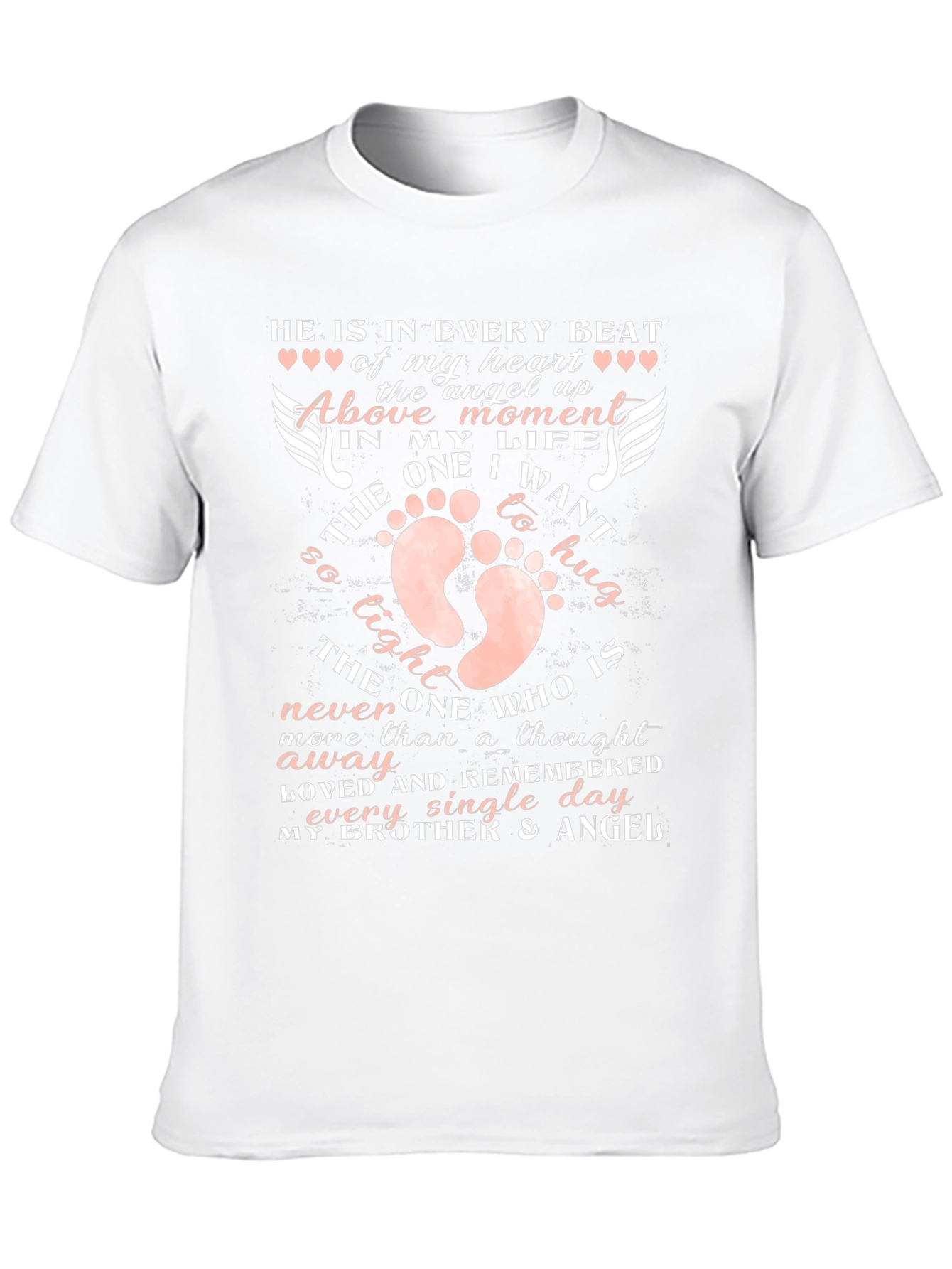 Brother Angel Memorial T-Shirt Heartfelt Remembrance