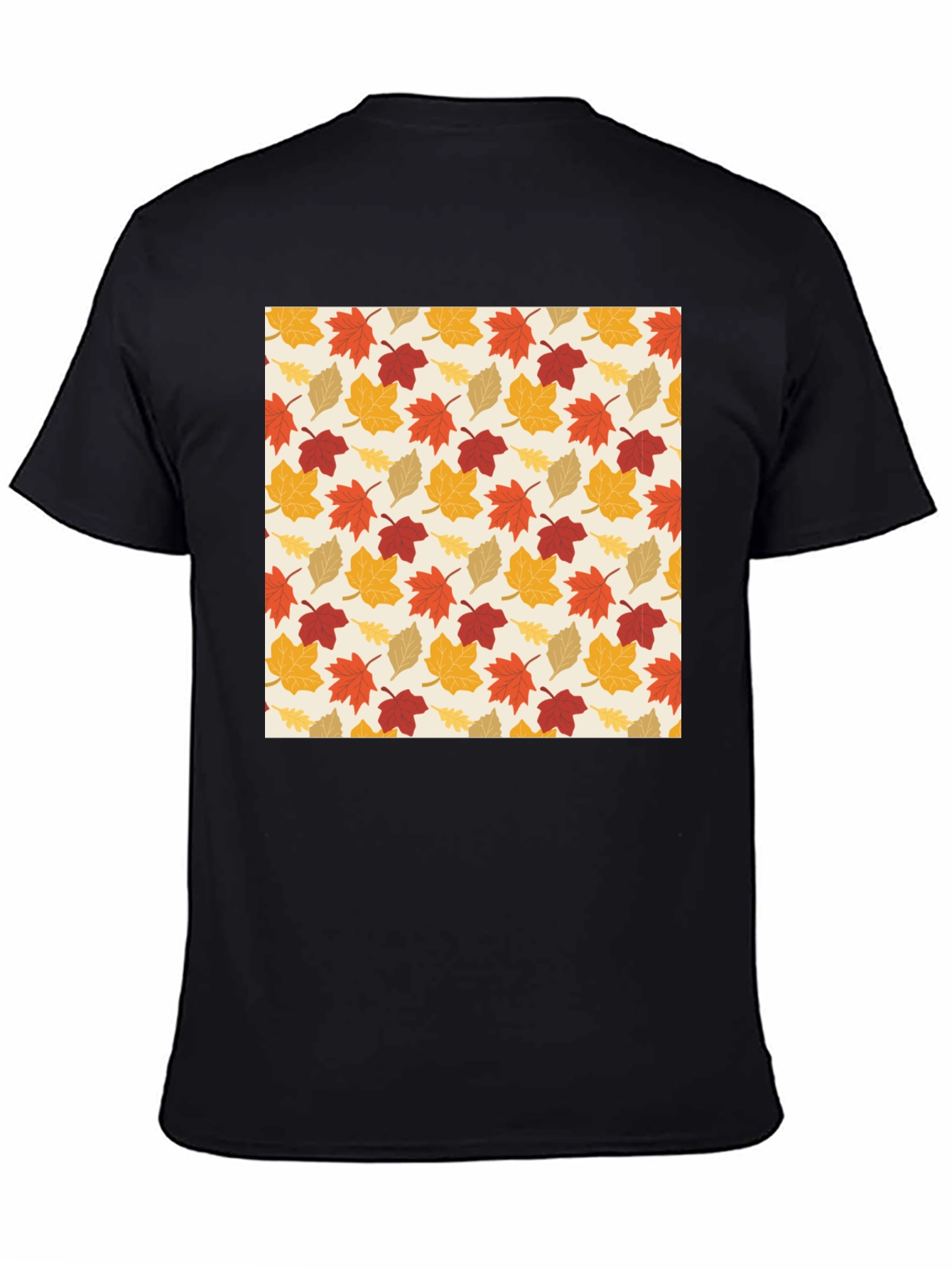 Autumn Leaves Pattern T-Shirt - Fall Fashion