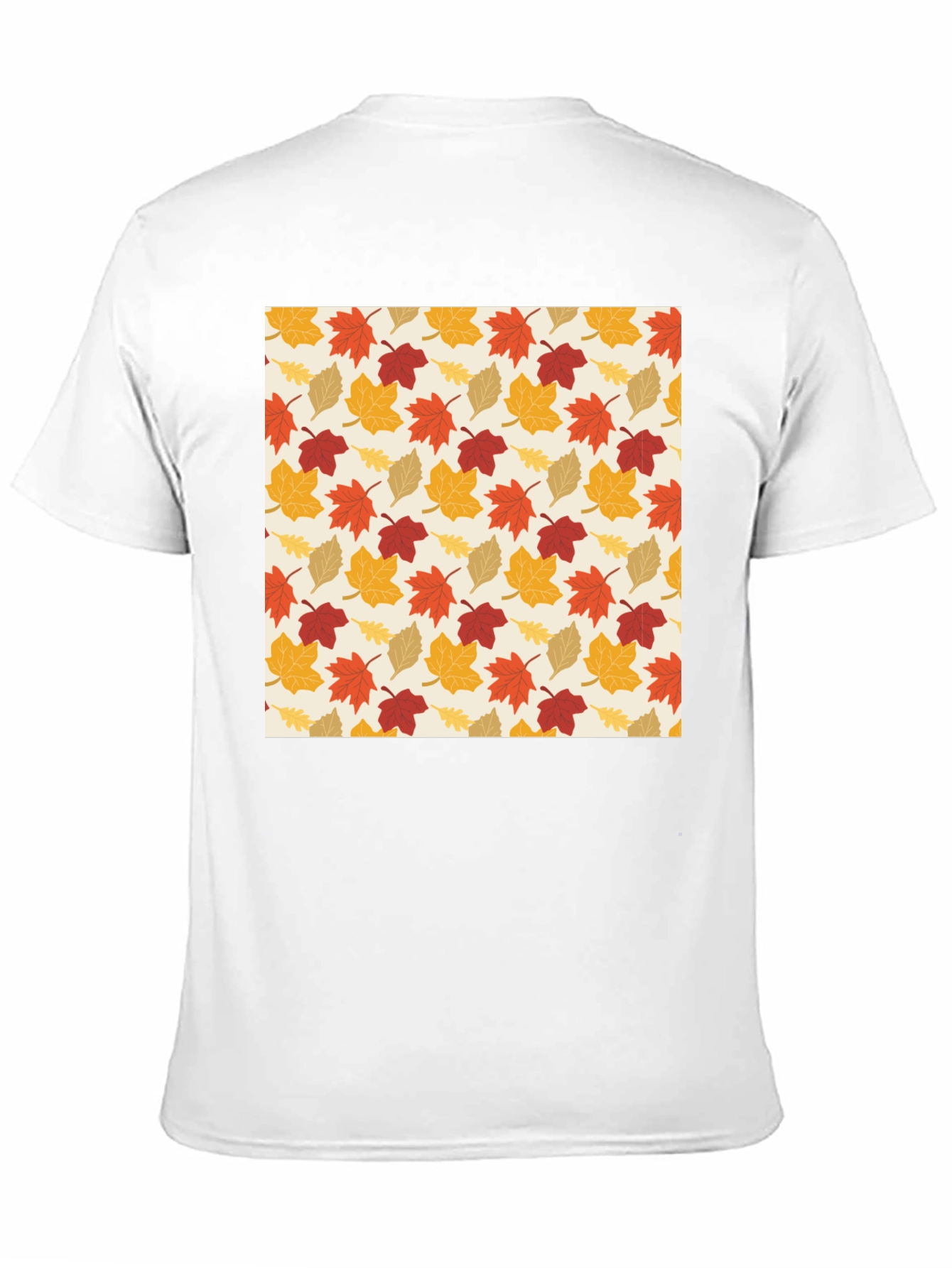 Autumn Leaves Pattern T-Shirt - Fall Fashion
