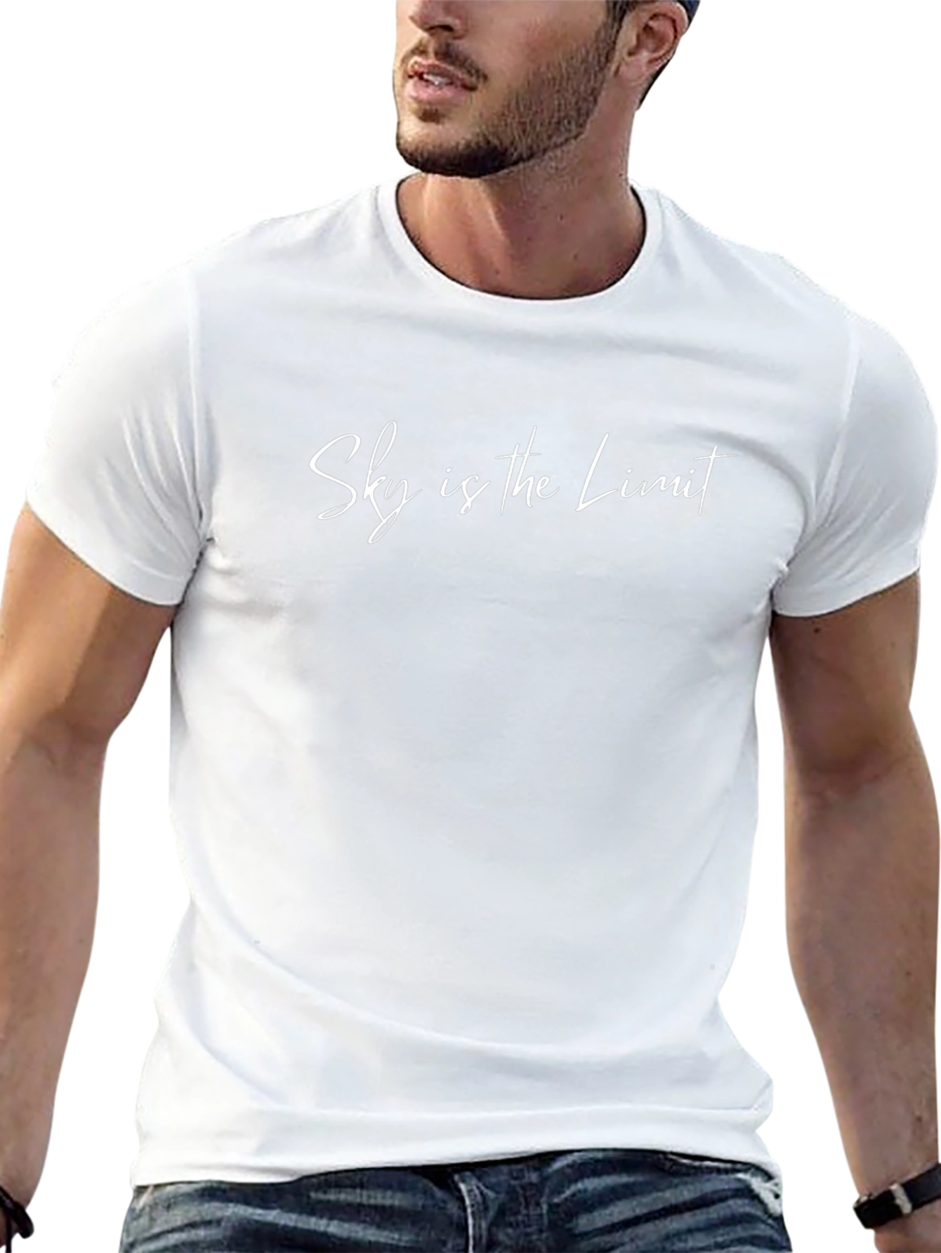 Sky is the Limit Mens Black T-Shirt