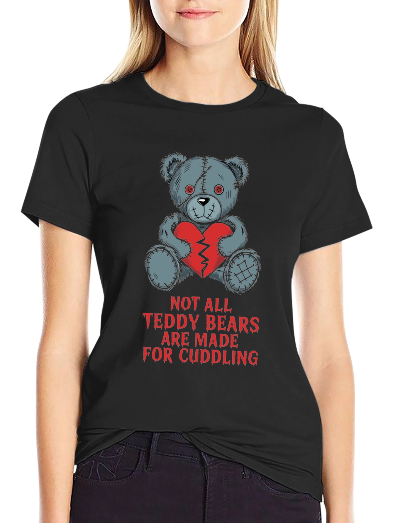 Edgy Teddy Bear T-Shirt - Not for Cuddling