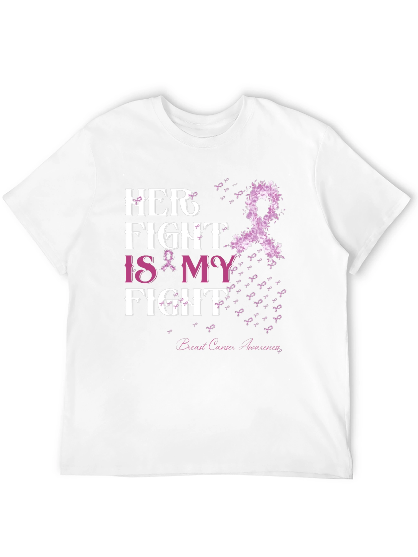 Her Fight is My Fight T-Shirt Breast Cancer Awareness