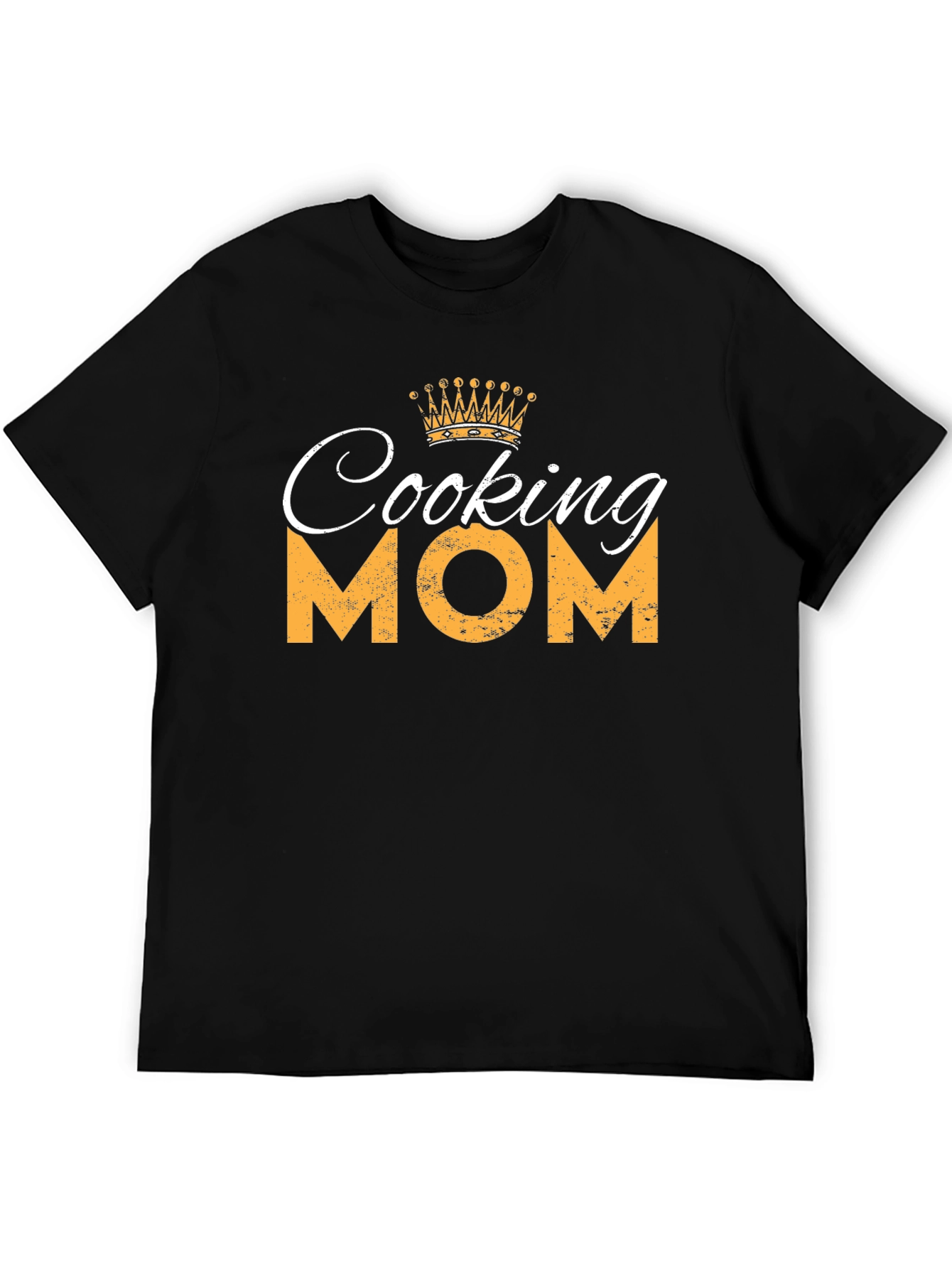 Cooking Mom T-Shirt - Black Crew Neck Tee