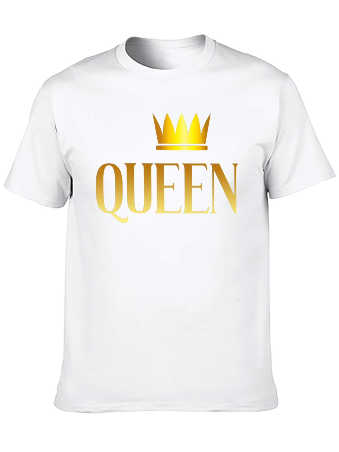 Queen Crown Graphic T-Shirt - Black