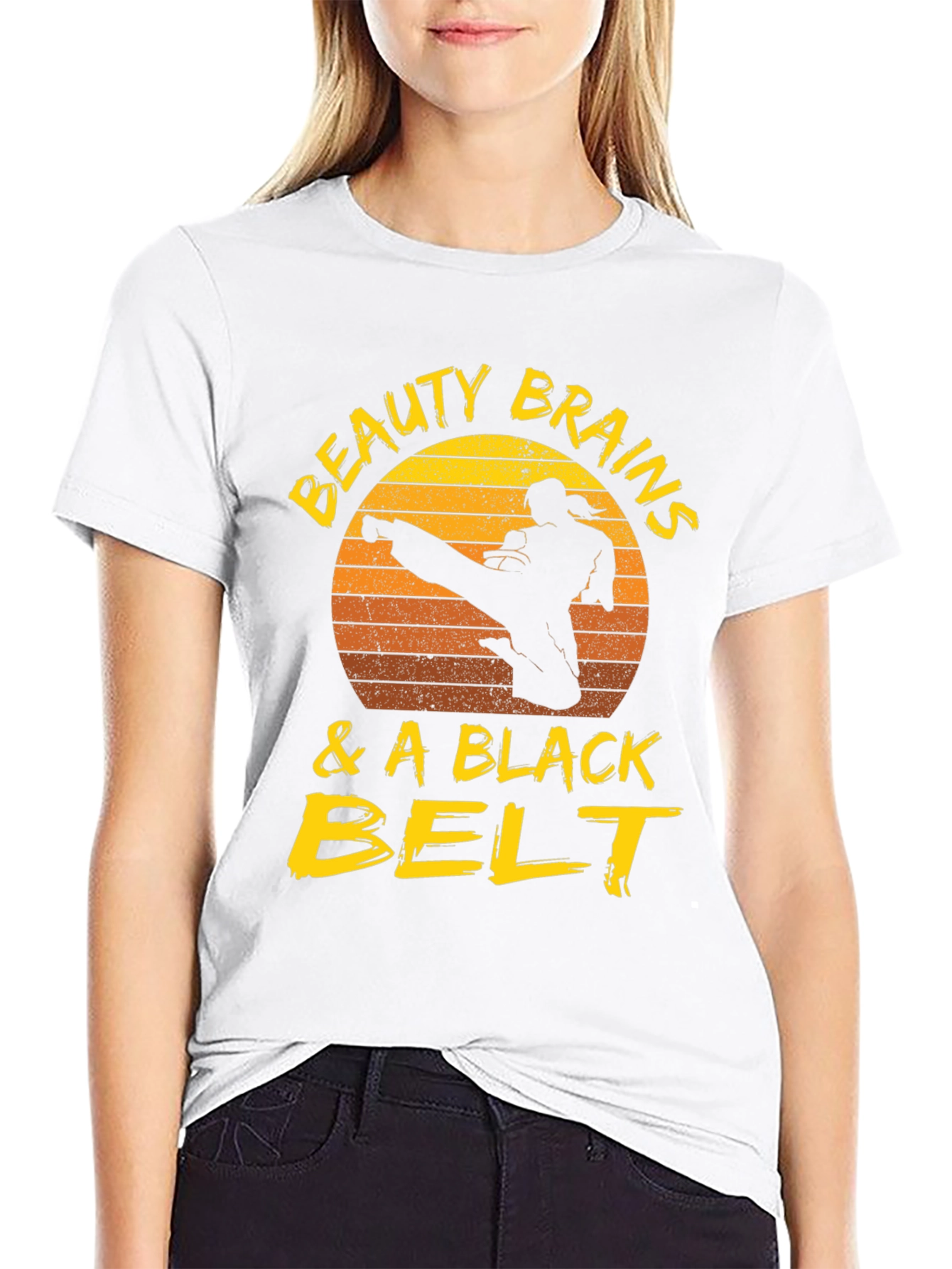 Beauty Brains & a Black Belt T-Shirt
