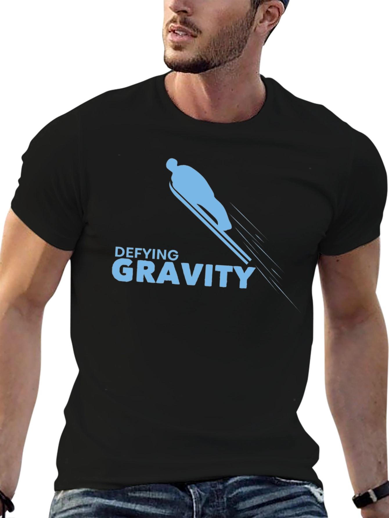 Defying Gravity Graphic Tee - Black