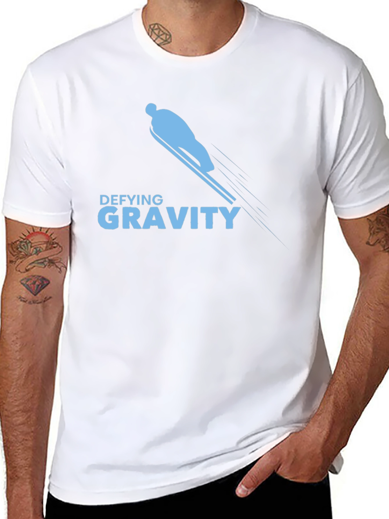 Defying Gravity Graphic Tee - Black