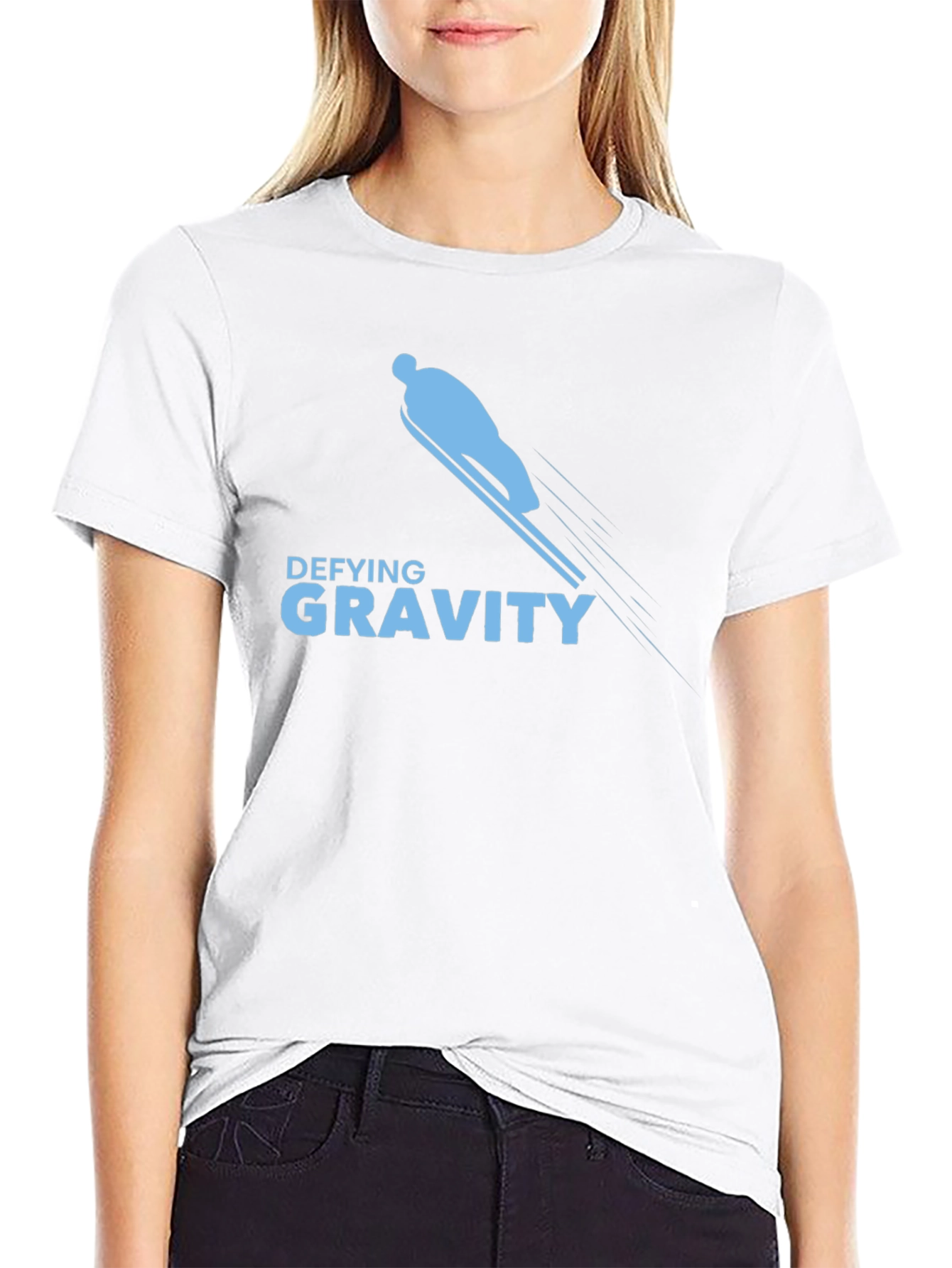 Defying Gravity Graphic Tee - Black