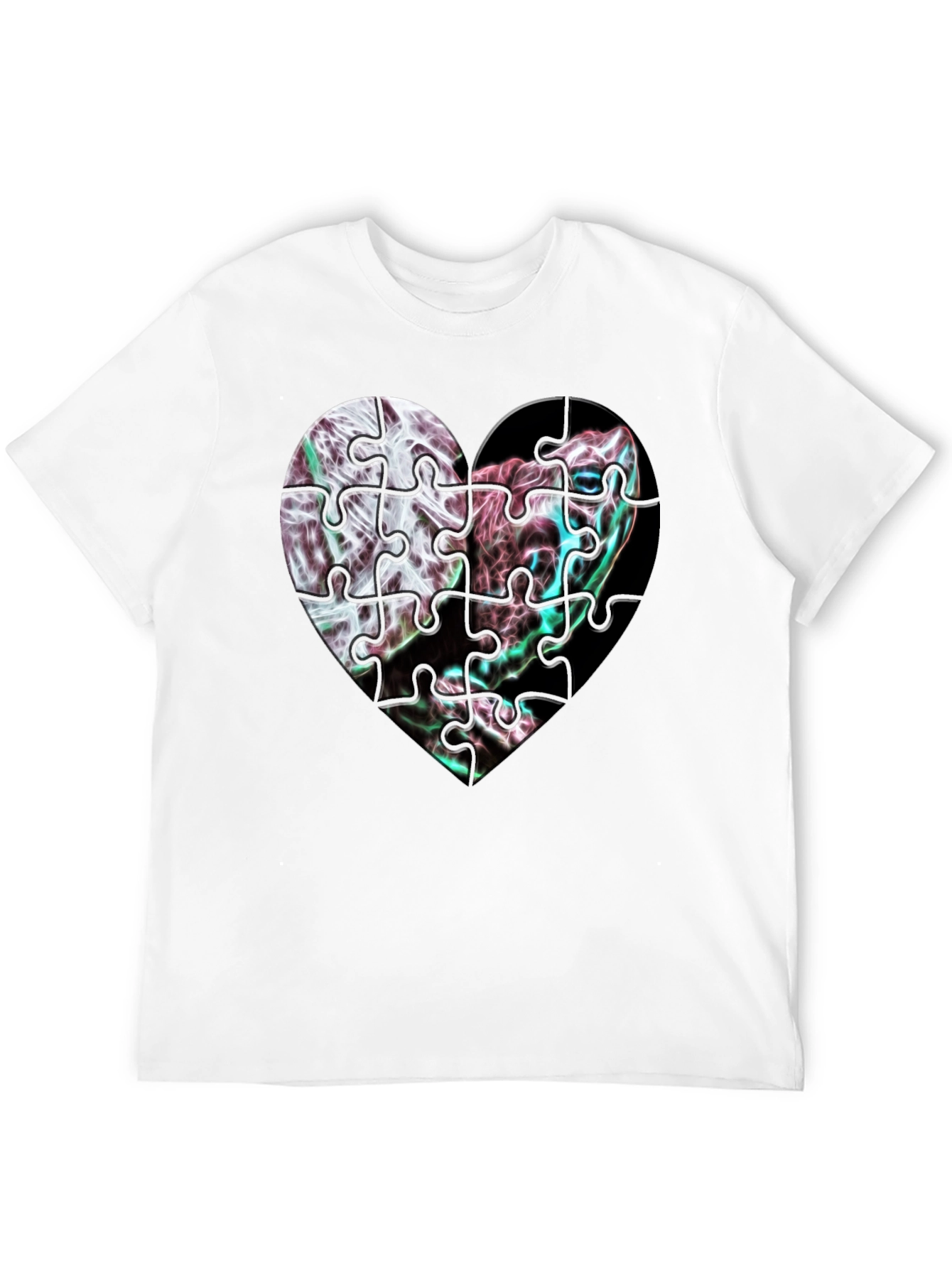Puzzle Heart Graphic Tee