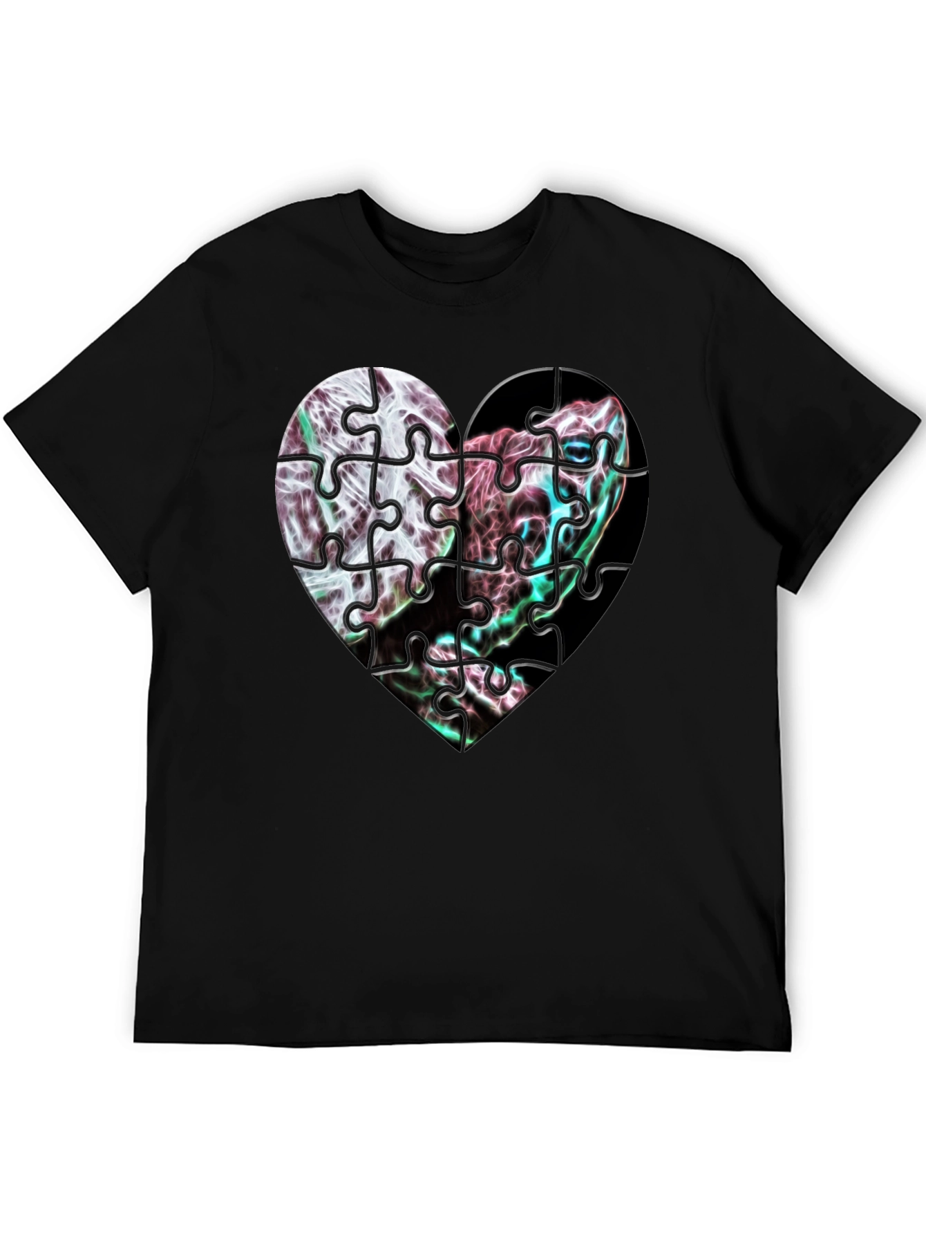 Puzzle Heart Graphic Tee