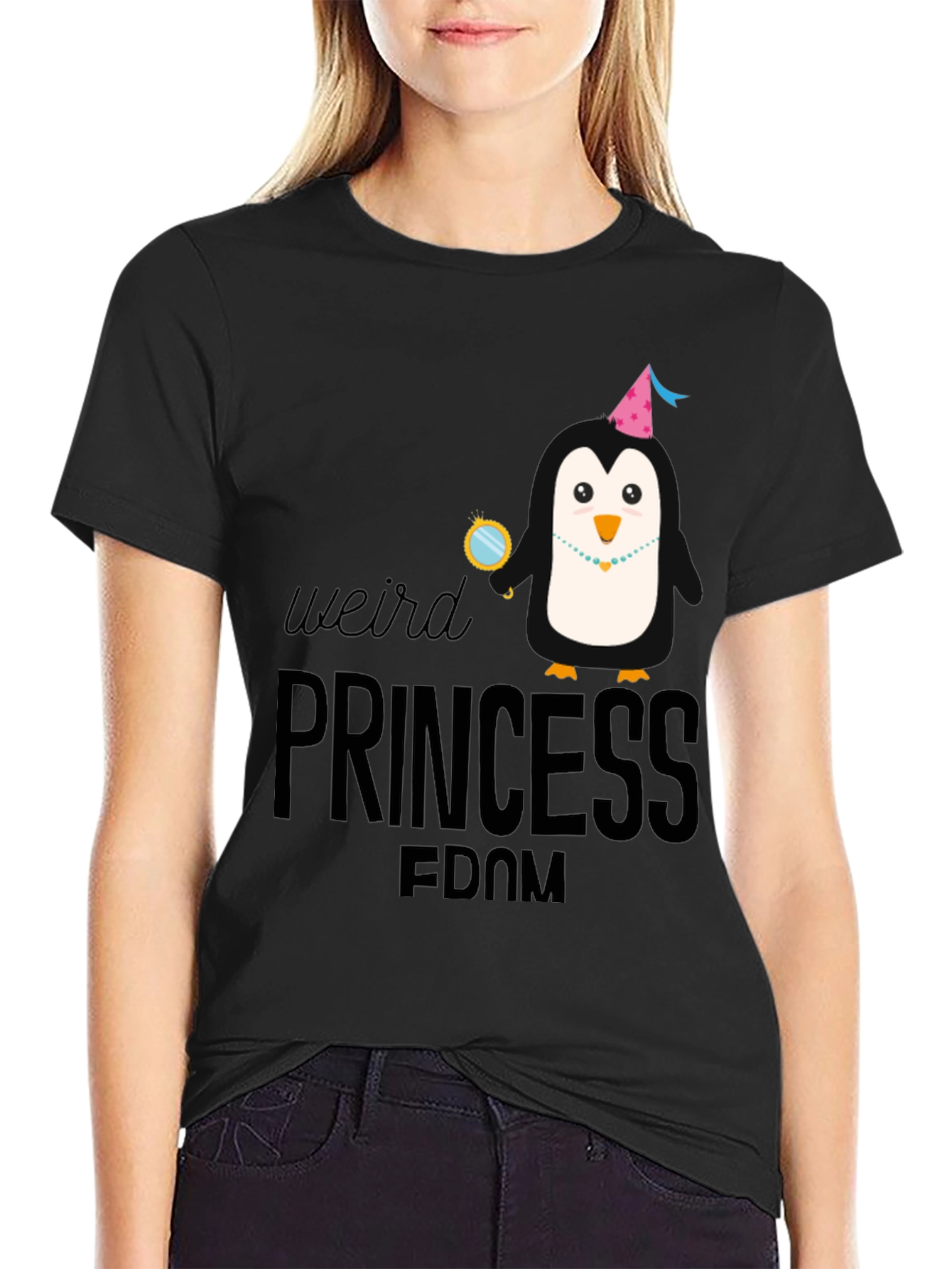 Weird Princess Penguin T-Shirt