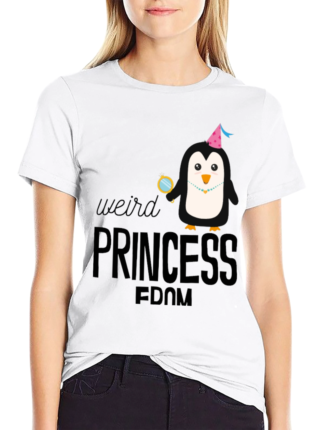 Weird Princess Penguin T-Shirt