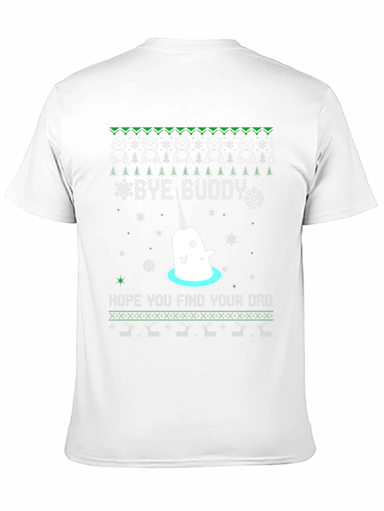 Narwhal Bye Buddy Christmas T-Shirt