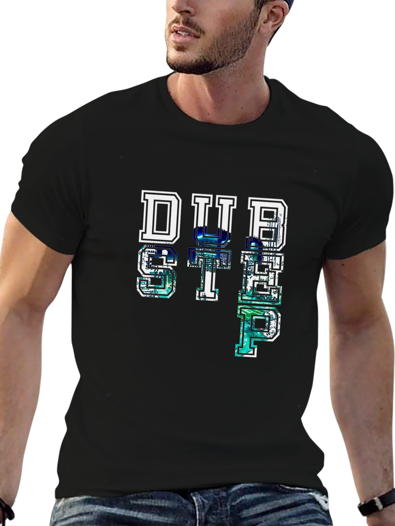 Dubstep Graphic Black T-Shirt