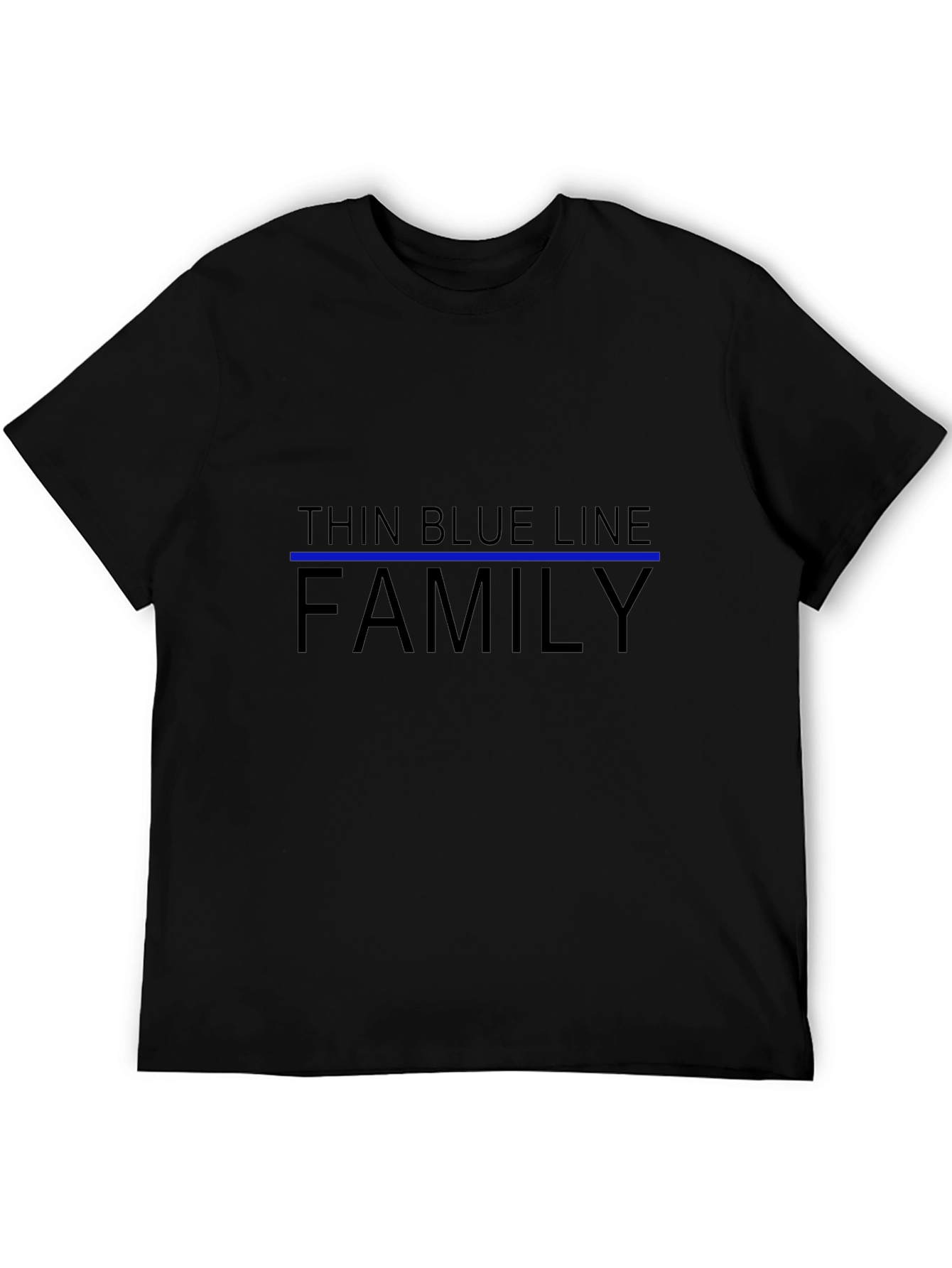 Thin Blue Line Family Black T-Shirt