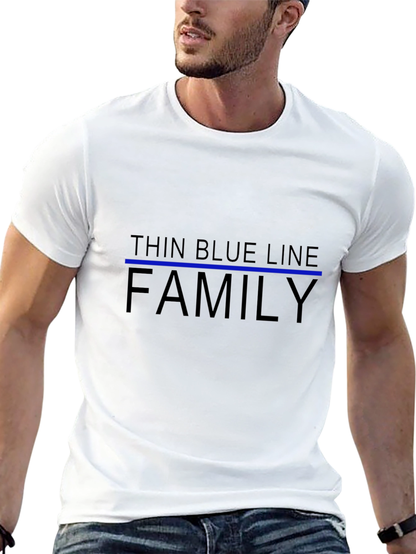 Thin Blue Line Family Black T-Shirt