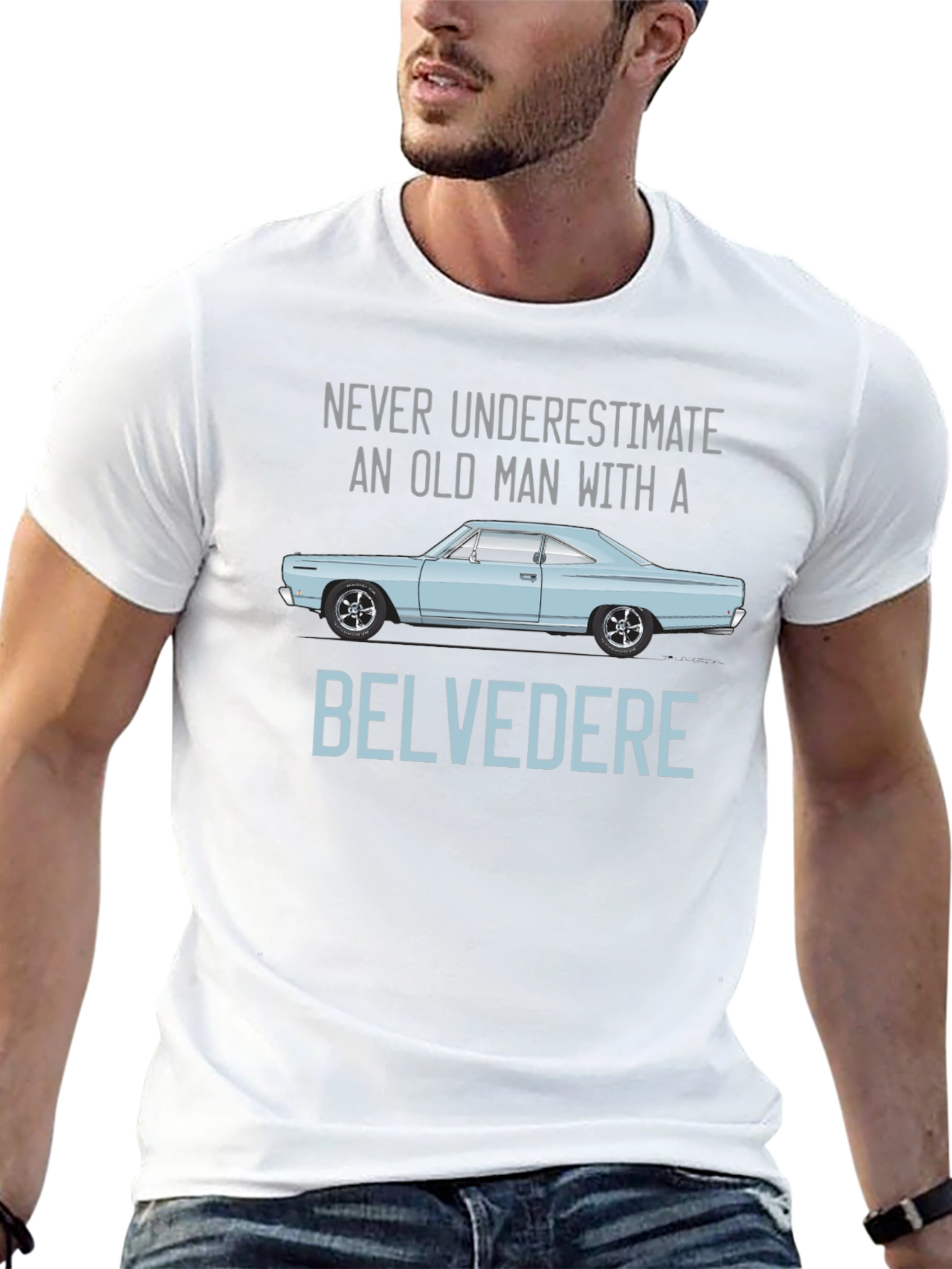 Belvedere Old Man Car T-Shirt