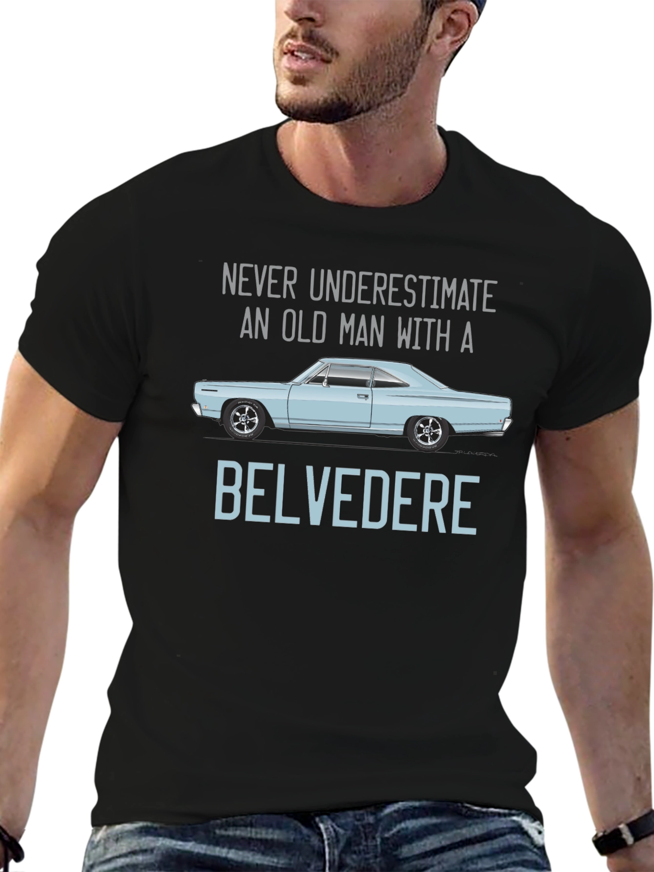Belvedere Old Man Car T-Shirt