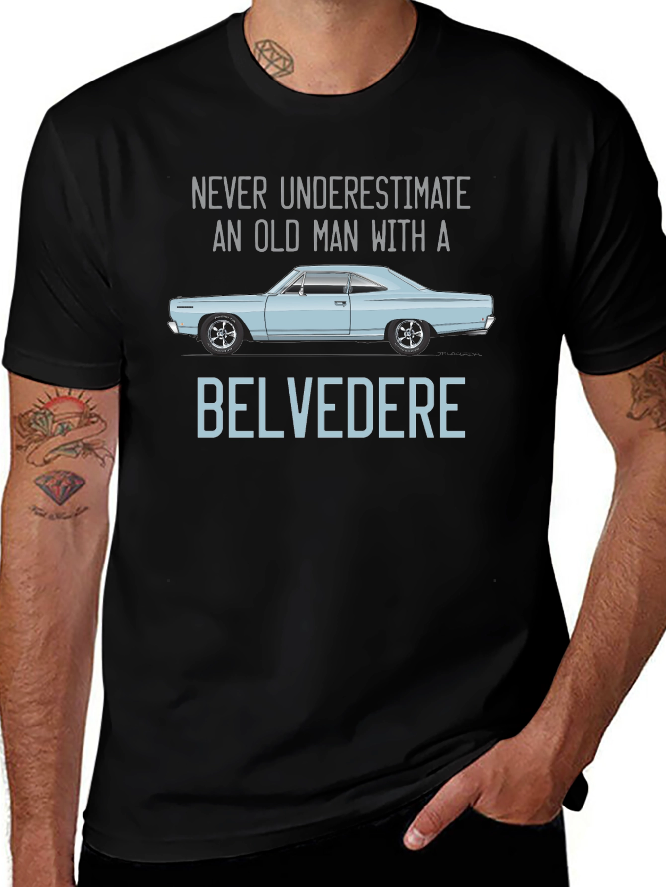 Belvedere Old Man Car T-Shirt