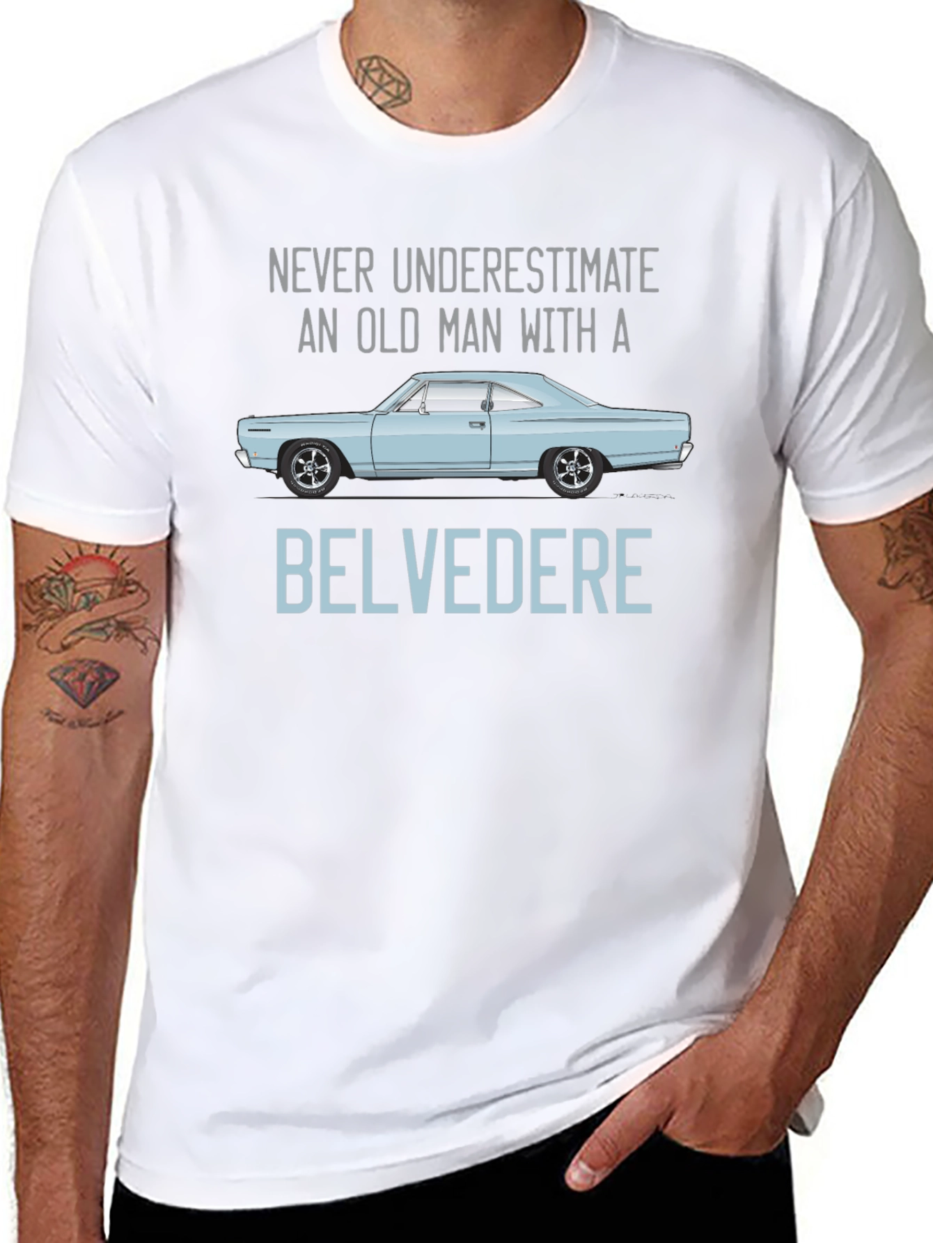 Belvedere Old Man Car T-Shirt