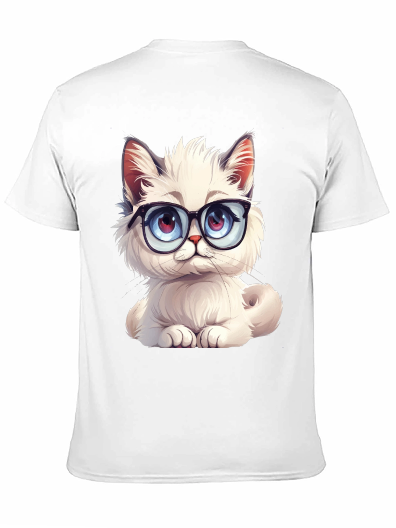 Cute Cat with Glasses T-Shirt