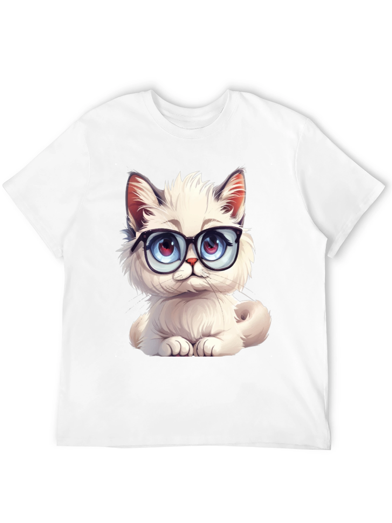 Cute Cat with Glasses T-Shirt