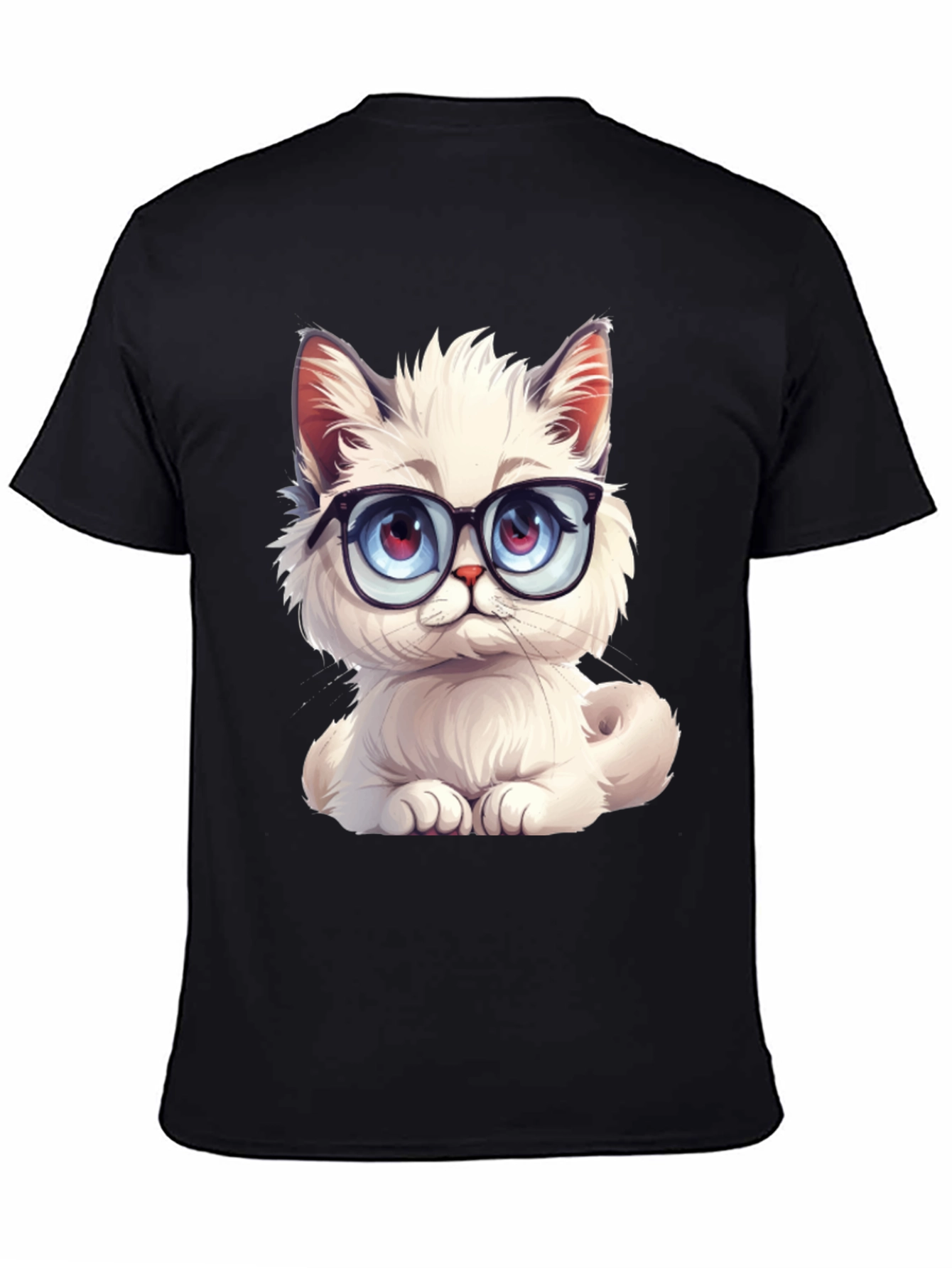 Cute Cat with Glasses T-Shirt