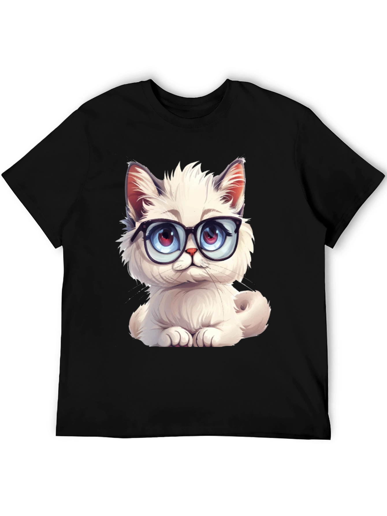 Cute Cat with Glasses T-Shirt