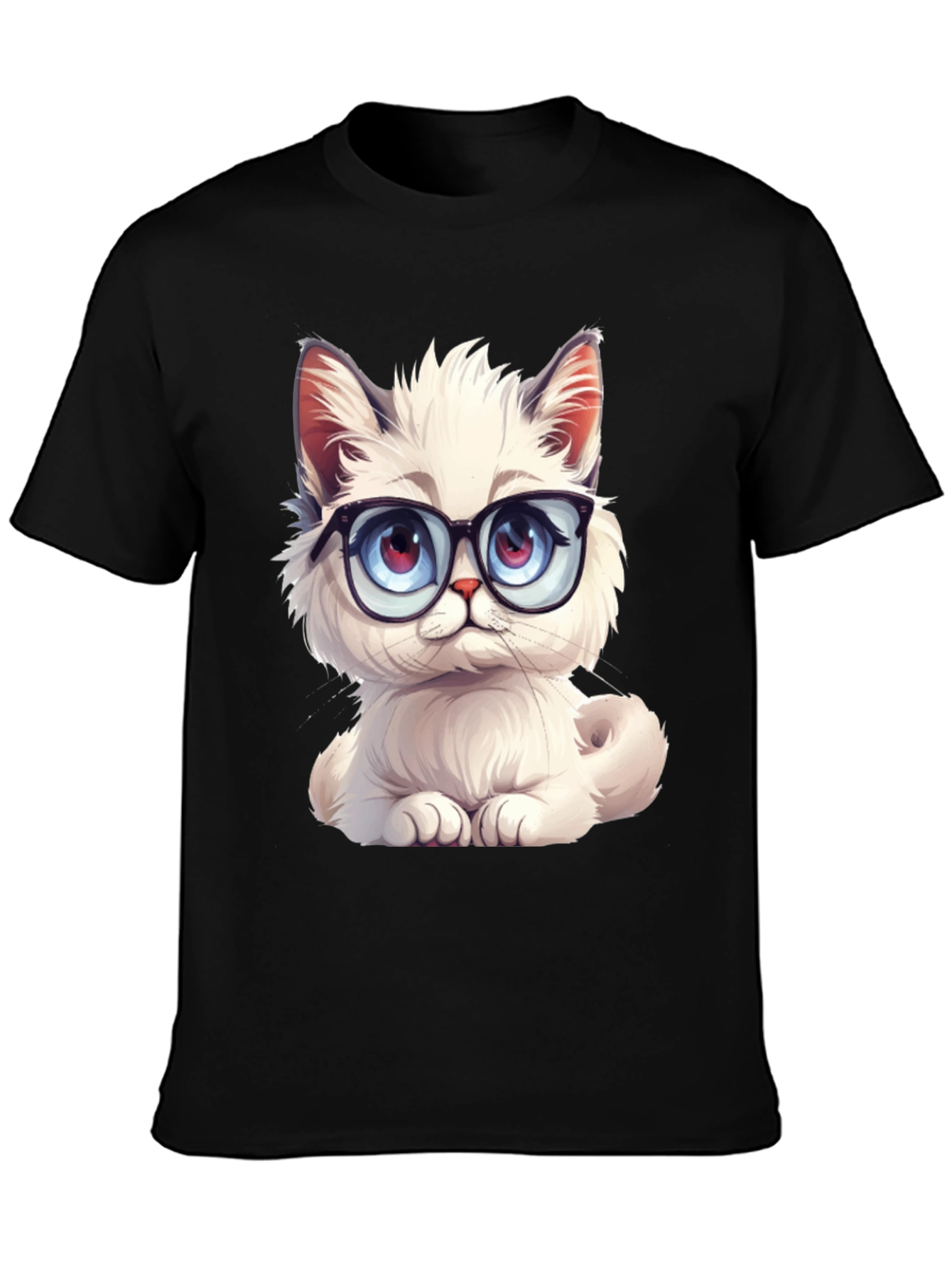 Cute Cat with Glasses T-Shirt