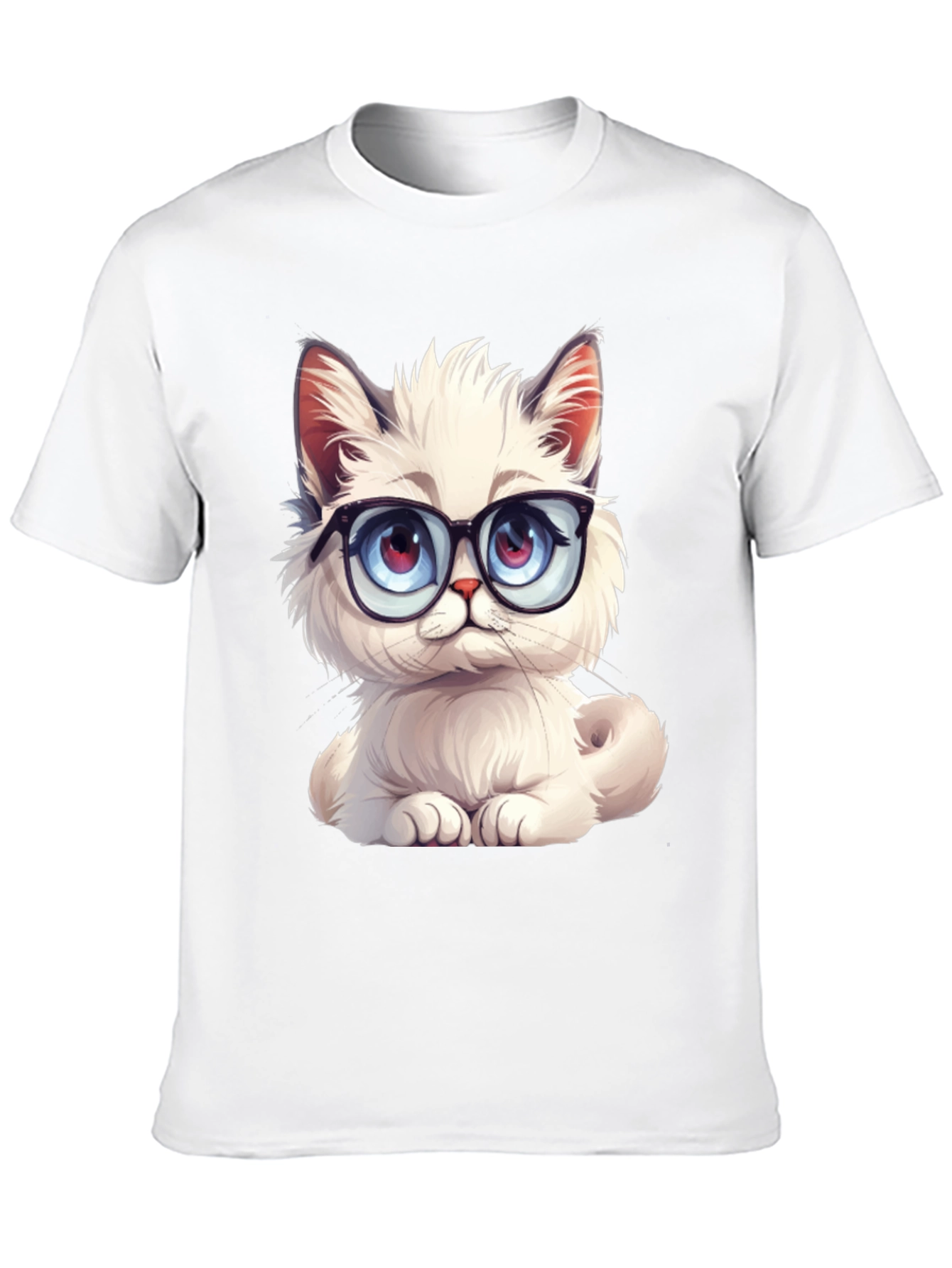Cute Cat with Glasses T-Shirt