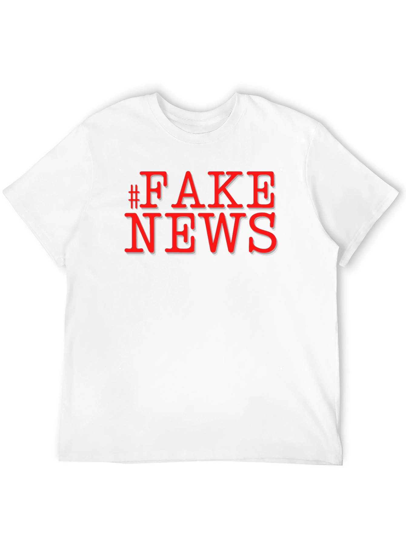 Fake News Graphic Tee - Unisex Black T-Shirt