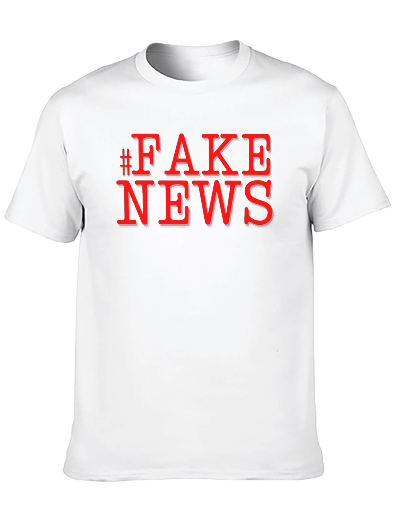 Fake News Graphic Tee - Unisex Black T-Shirt