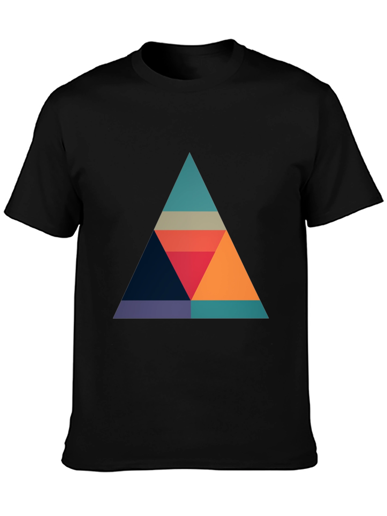 Geometric Triangle Graphic T-Shirt - Modern Style