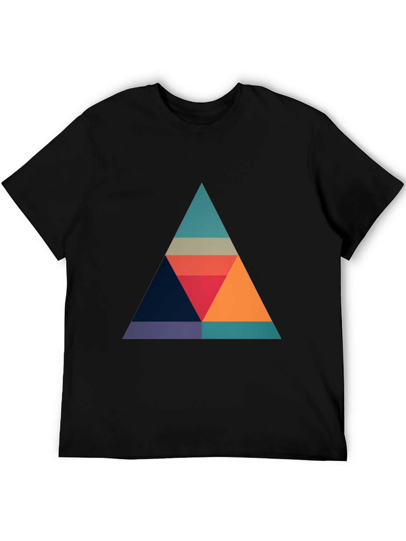 Geometric Triangle Graphic T-Shirt - Modern Style