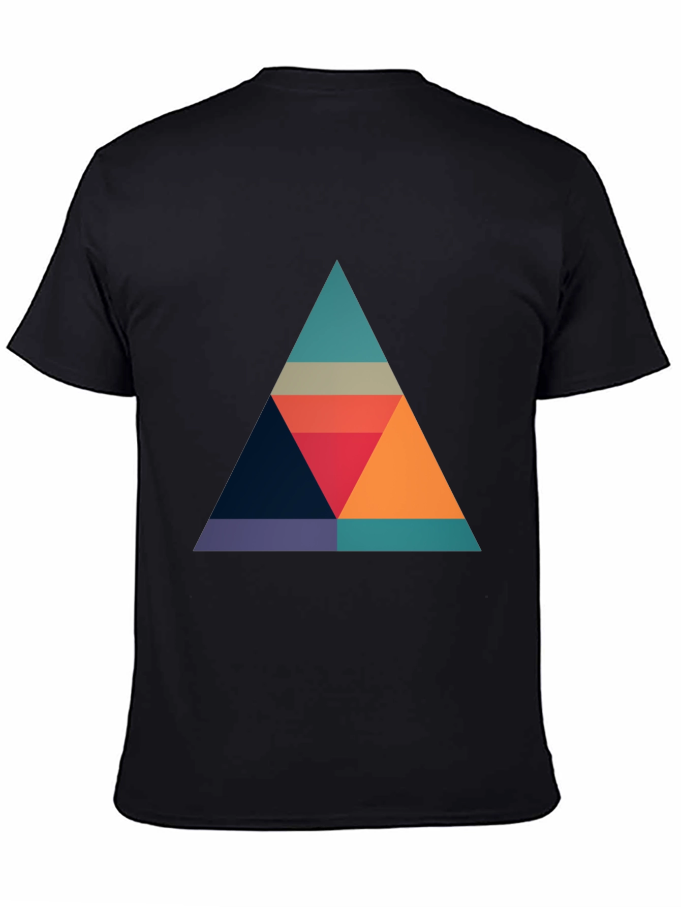 Geometric Triangle Graphic T-Shirt - Modern Style
