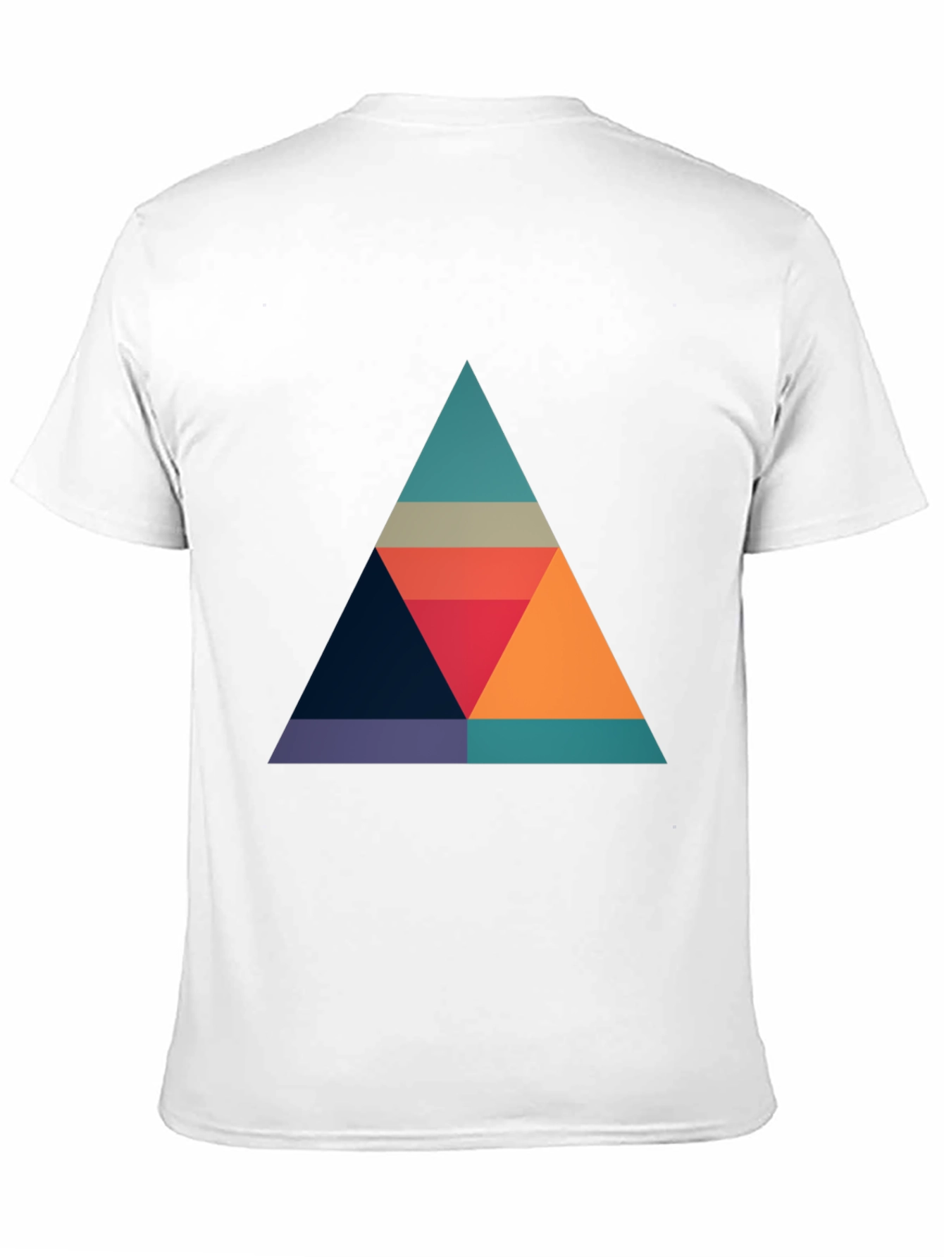 Geometric Triangle Graphic T-Shirt - Modern Style