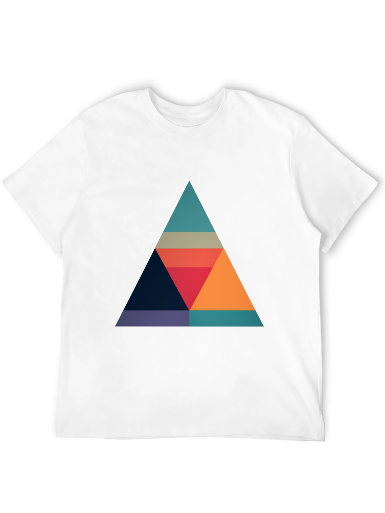 Geometric Triangle Graphic T-Shirt - Modern Style