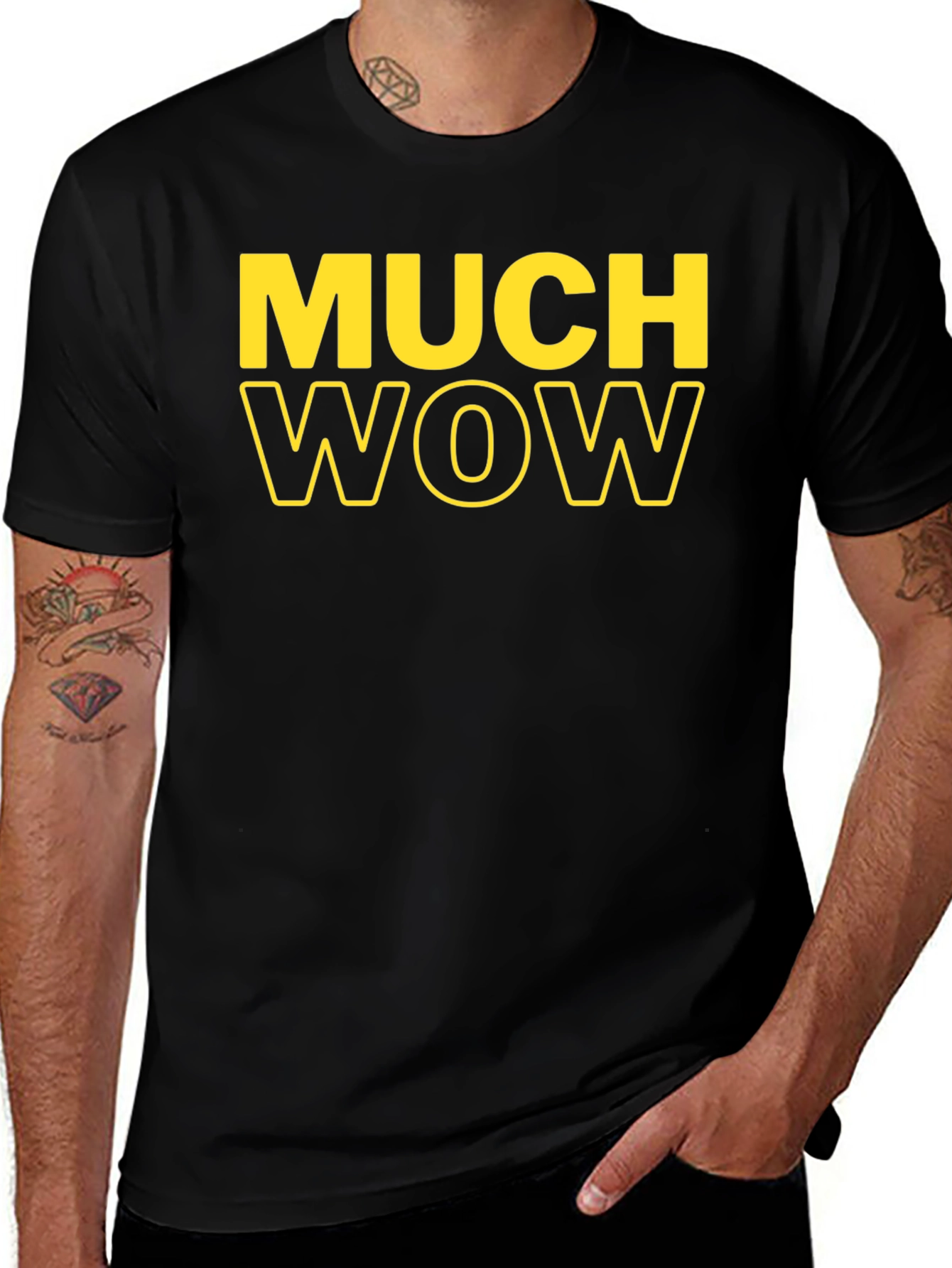 Much Wow Graphic T-Shirt - Funny Doge Meme Tee