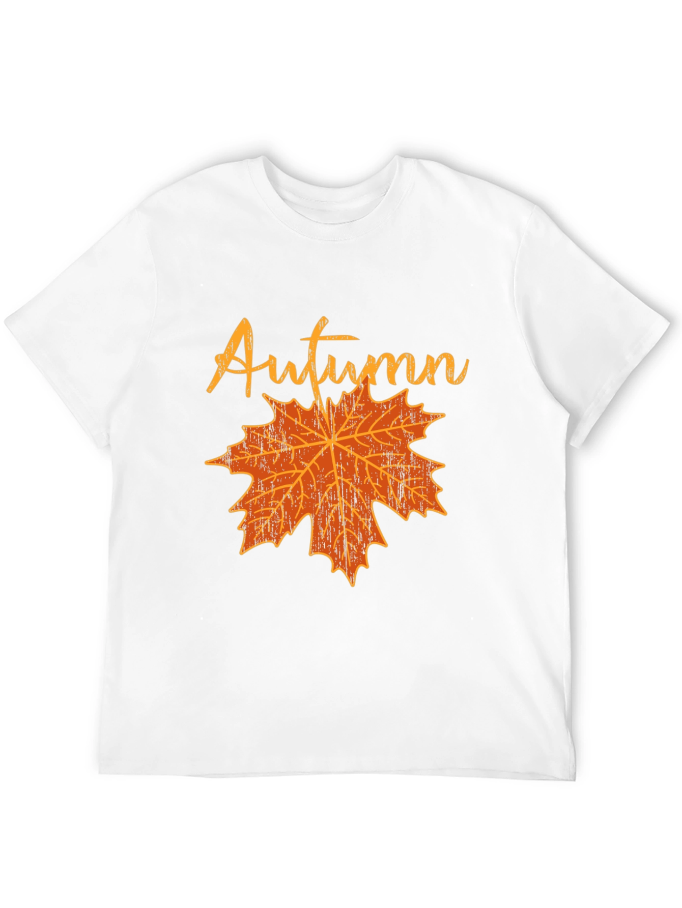 Autumn Leaf Graphic T-Shirt - Black