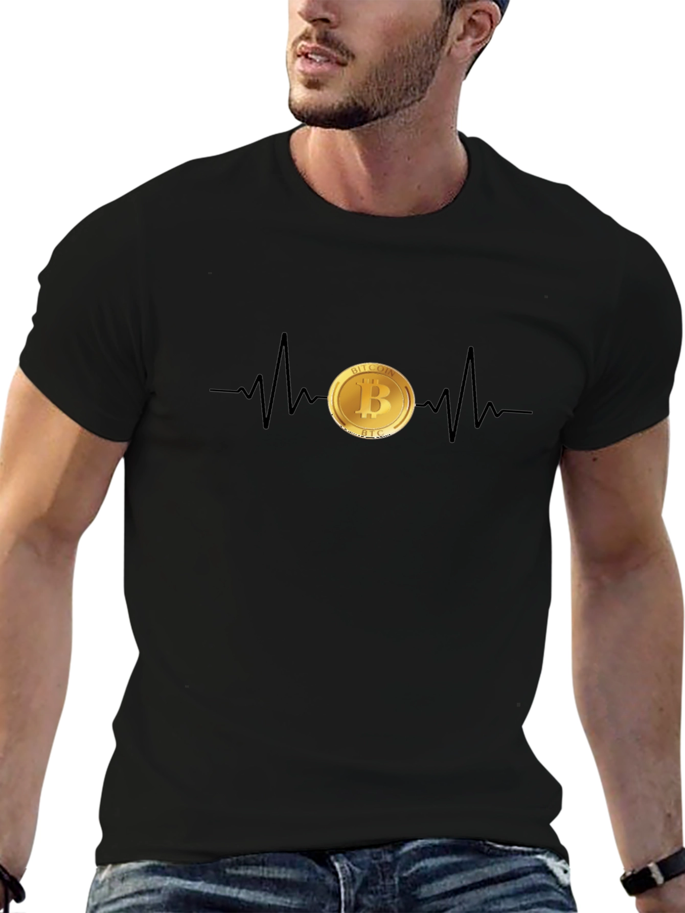 Bitcoin Heartbeat T-Shirt - Crypto Currency Tee